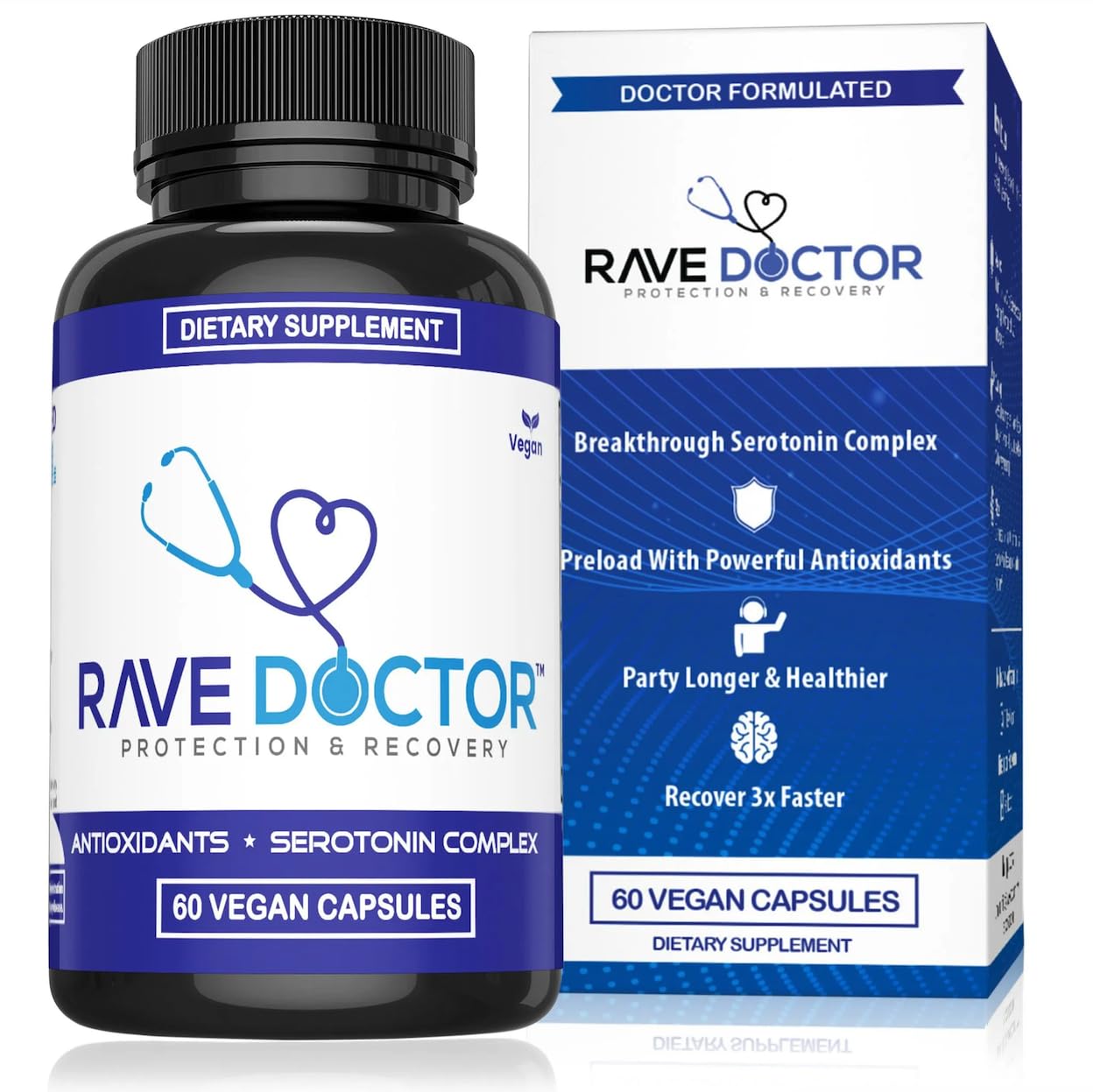 Rave Doctor 5 HTP Supplement - Essential Rave Vitamins for Festival Goers, Rave Accessories, Festival Essentials, Festival Gear, Rave Essentials, 5htp Supplement Rave Doctor buy supplements canada