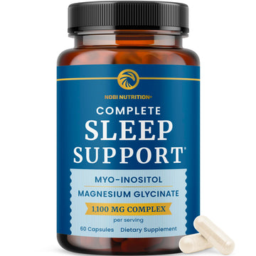Complete Sleep Support | Myo Inositol + Magnesium Glycinate | Restful Sleep & Relaxation Support | 1100MG Complex | Melatonin-Free, Non-GMO | Inositol Supplement with Magnesium-Glycinate | 60 Ct Nobi Nutrition buy supplements canada
