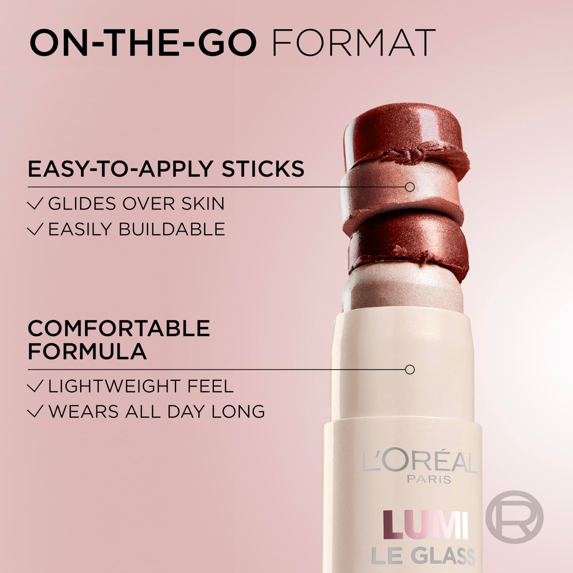 L'Oreal Paris True Match Lumi Le Glass Highlighter Stick, Reflective, Translucent, Glassy Highlighter for Face and Body, 620 Pink Ballet, 0.17 Oz L'Oreal Paris buy supplements canada