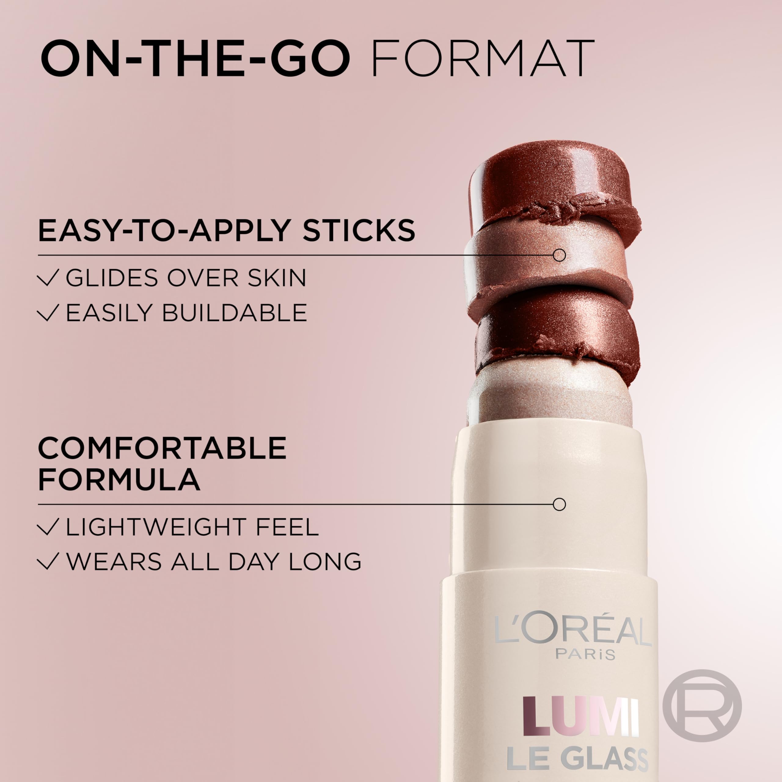 L'Oreal Paris True Match Lumi Le Glass Highlighter Stick, Reflective, Translucent, Glassy Highlighter for Face and Body, 620 Pink Ballet, 0.17 Oz L'Oreal Paris buy supplements canada