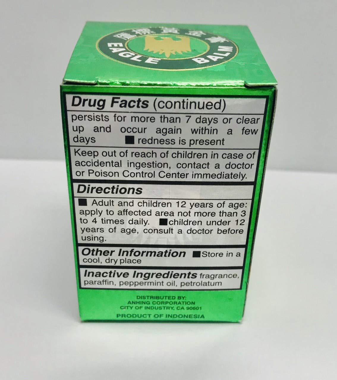 Eagle Brand Green Balm 0.705 Ounce /20 Gram Eagle Brand buy supplements canada