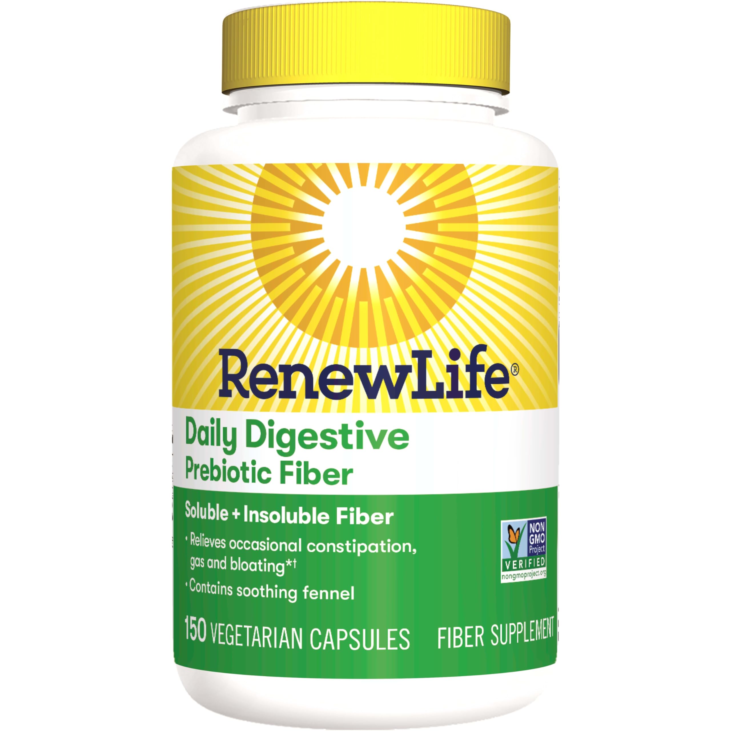 Renew Life Adult Daily Digestive Prebiotic Fiber, 150 Vegetarian Capsules Renew Life buy supplements canada