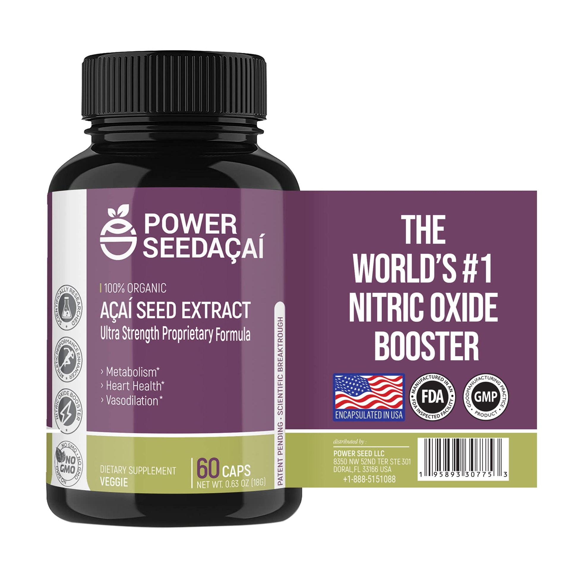 POWER SEEDAÇAÍ New Patented Nitric Oxide Supplement -Increase Blood Flow & Circulatio POWER SEEDAÇAÍ buy supplements canada