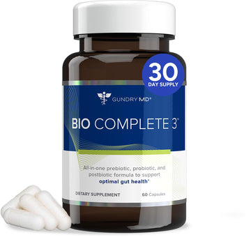 Gundry MD® Bio Complete 3, 3-in-1 Probiotics for Gut Health, Probiotic Supplements for Digestion, Supplement Supporting Bloating, Gas, Food Cravings Gundry MD buy supplements canada