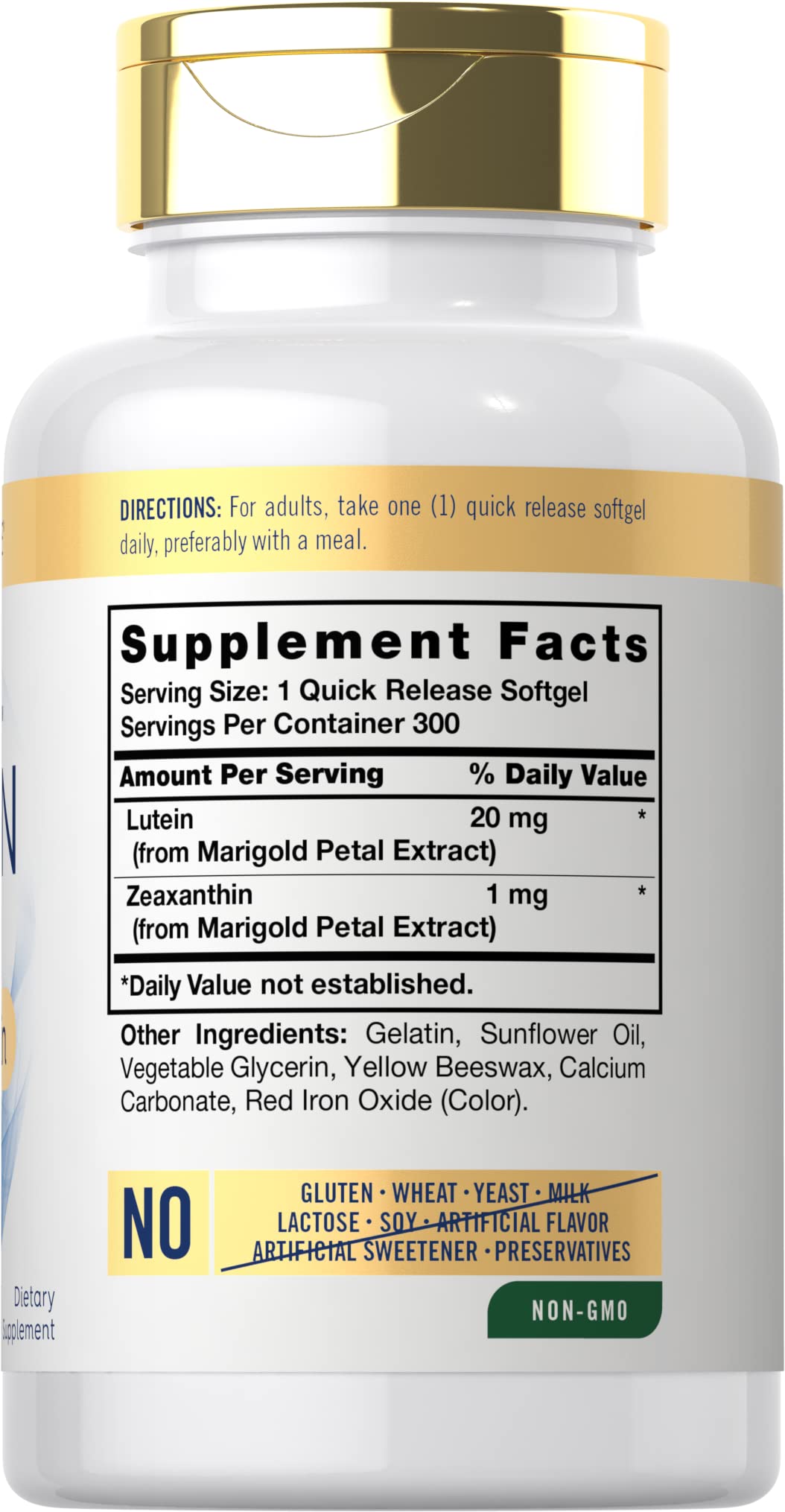 Carlyle Lutein and Zeaxanthin 20mg | 300 Softgels | Eye Health Vitamins | Non-GMO & Gluten Free Supplement Carlyle buy supplements canada