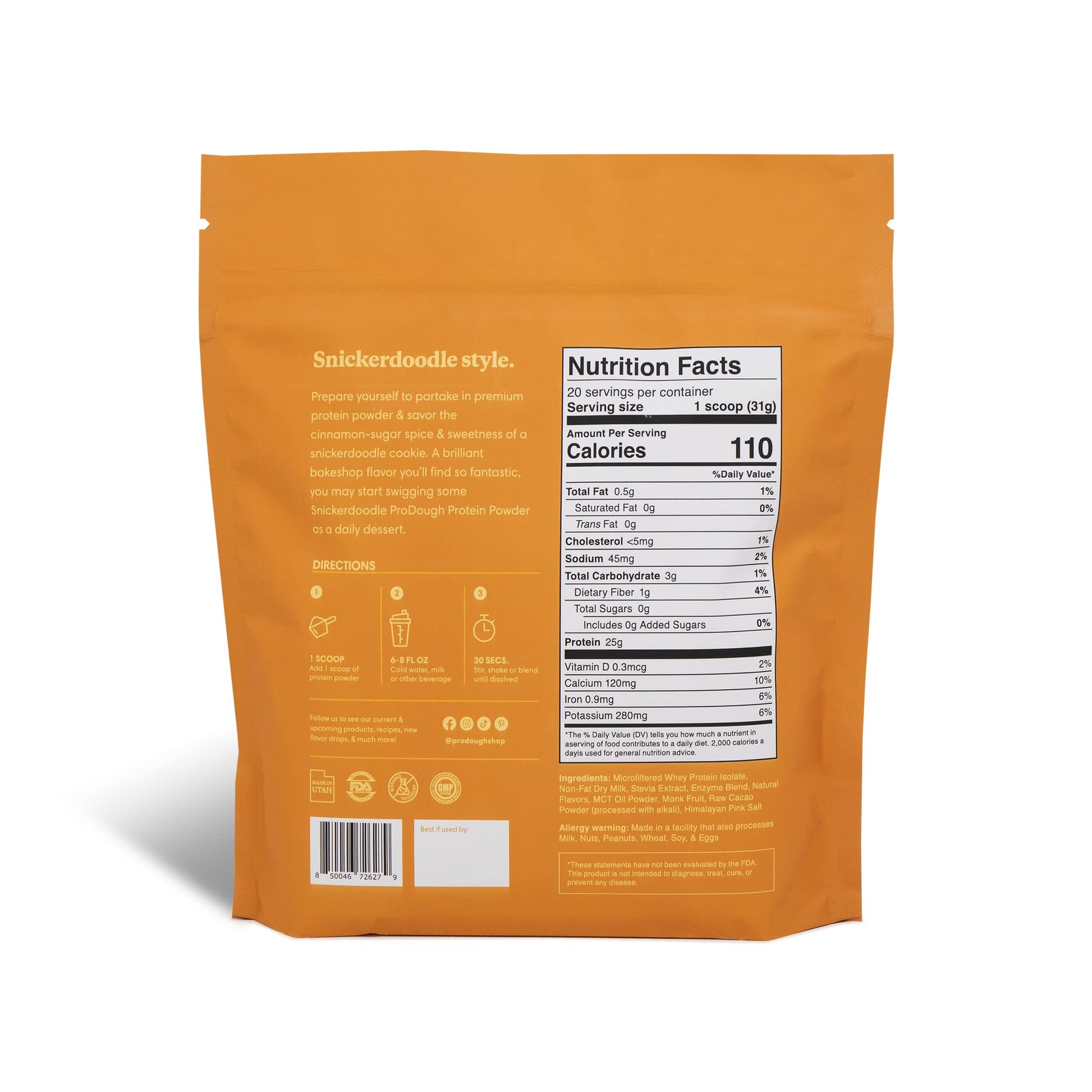 ProDough Gourmet Whey Isolate Hydrolized Protein Powder for Shake Mix- Easy Digest ProDough Protein Bakeshop buy supplements canada