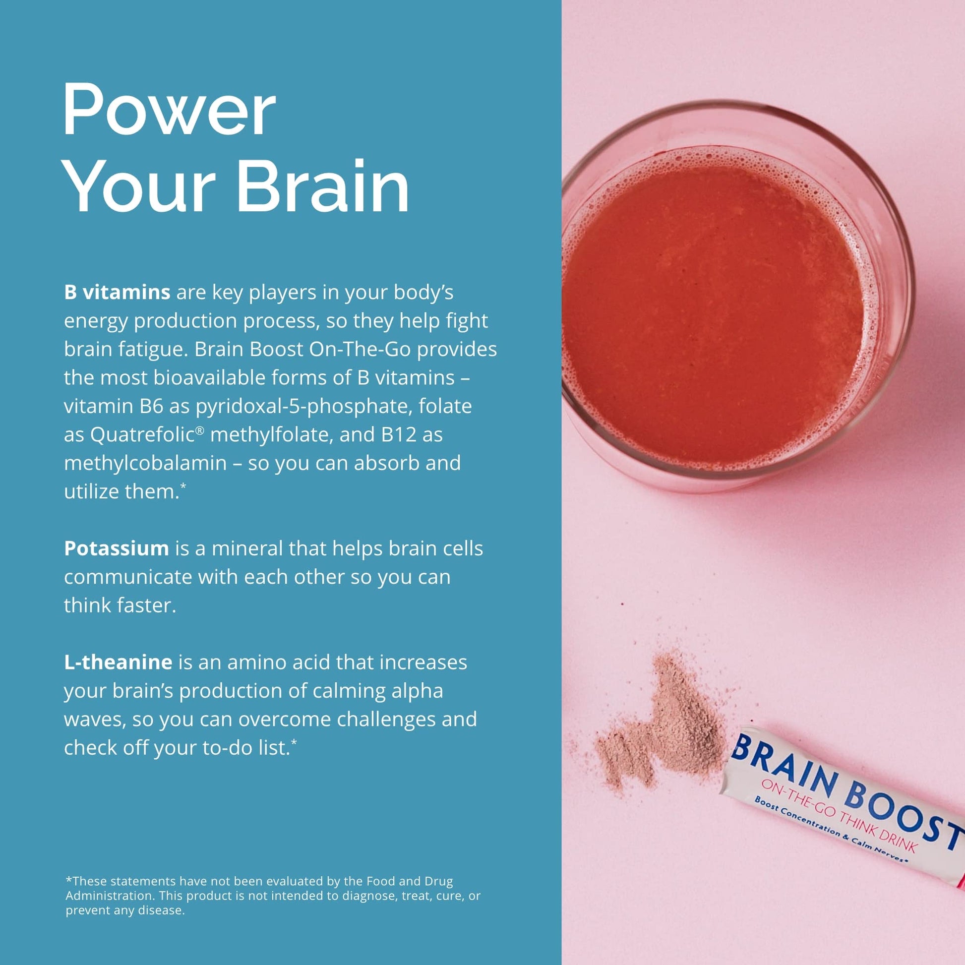 BRAINMD Dr Amen Brain Boost On The Go - 10 Packets, Berry Flavor - Nootropic Drink Powder, Promotes Focus, Clarity & Mental Energy - Caffeine Free, Gluten Free - 10 Servings BRAINMD buy supplements canada