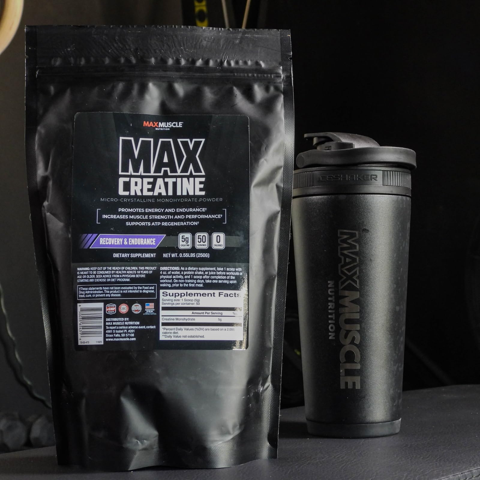 Max Muscle Ultra Pure Creatine Monohydrate Powder 5000 mg (5 Grams) | 3rd Party Purity Tested | 100% Micronized and Unflavored for Maximum Absorption | Keto Friendly | 8.8 Ounces | 50 Servings Max Muscle buy supplements canada