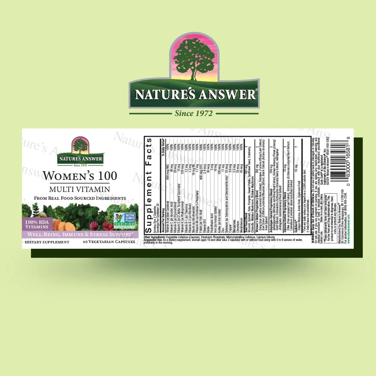 Nature's Answer Women's 100, Multivitamin, 60 Vegetarian Capsules Nature's Answer buy supplements canada