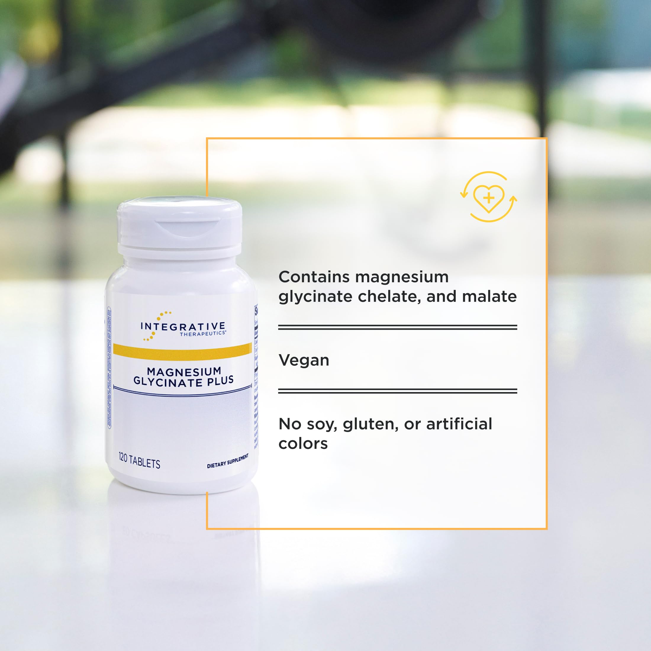 Integrative Therapeutics Magnesium Glycinate Plus - Brain Function Support Supplement for Adults* - Supports Heart and Muscular Function* - Dairy-Free & Gluten-Free - 120 Count (60 Servings) Integrative Therapeutics buy supplements canada