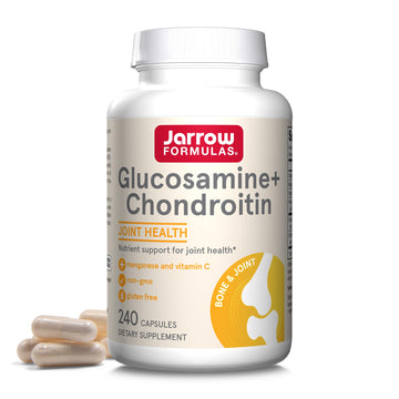 Jarrow Formulas Glucosamine + Chondroitin - 240 Capsules - Nutrient Support - Dietary Supplement for Joint Health - with Vitamin C & Manganese - 60 Servings Jarrow Formulas buy supplements canada