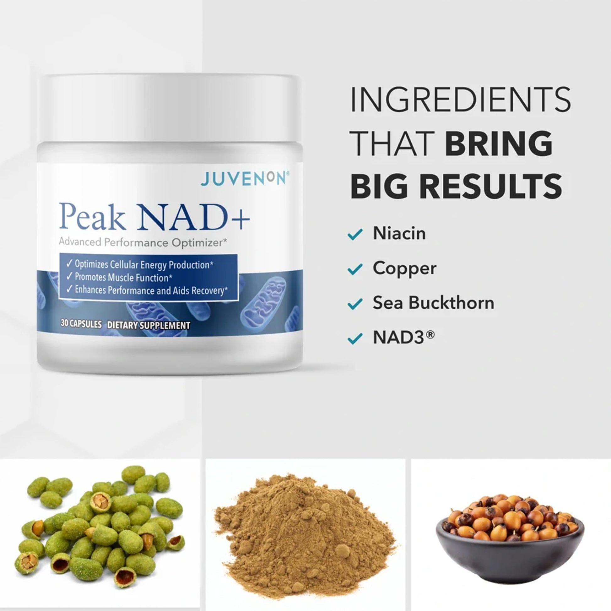 Juvenon Peak NAD+ | Advanced Cellular Health and Regeneration Formula | Boost NAD+ Levels, Support Cellular Vitality, and Promote Natural Renewal Juvenon buy supplements canada