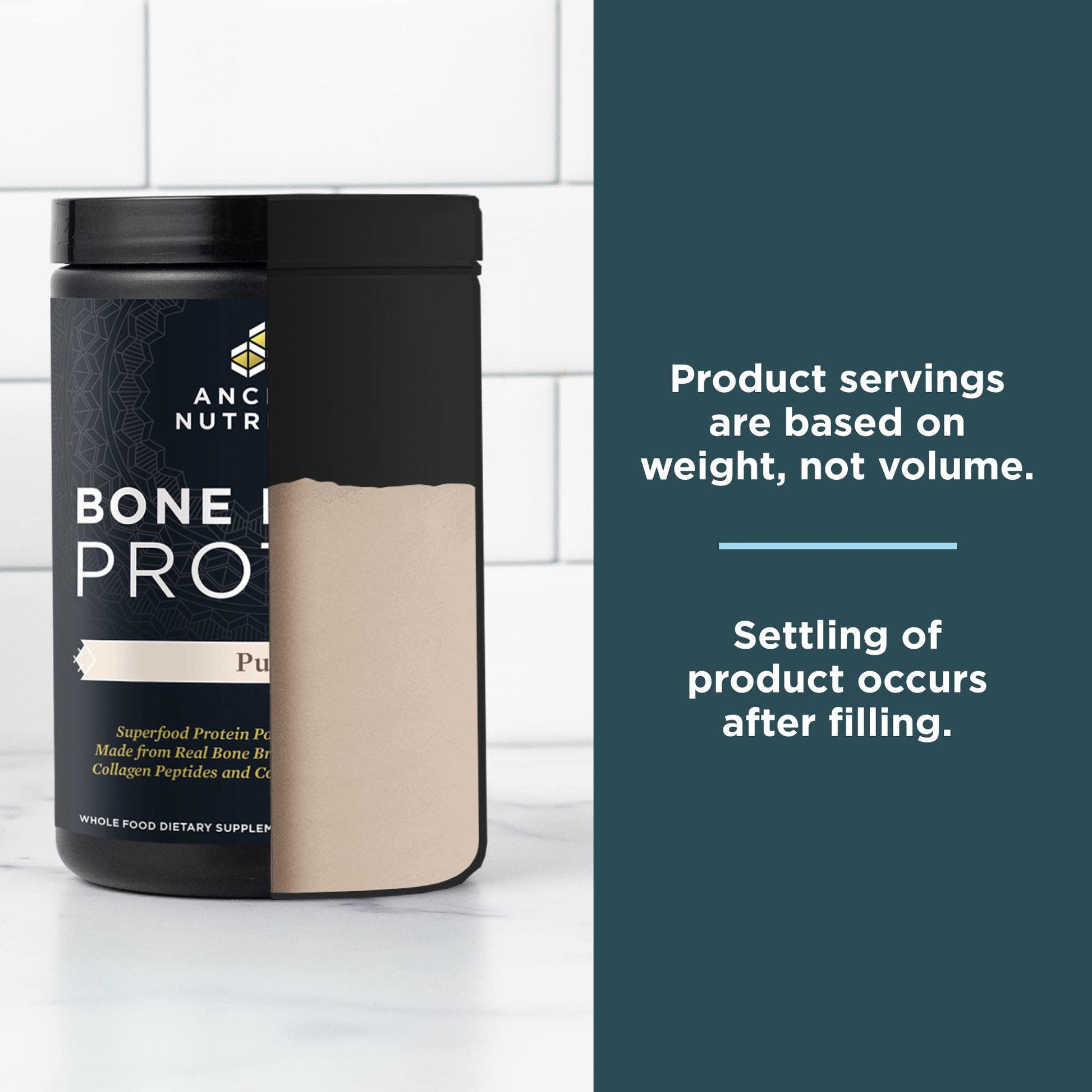 Ancient Nutrition Bone Broth Protein Powder, Pure Flavor, 20 Servings Size Ancient Nutrition buy supplements canada