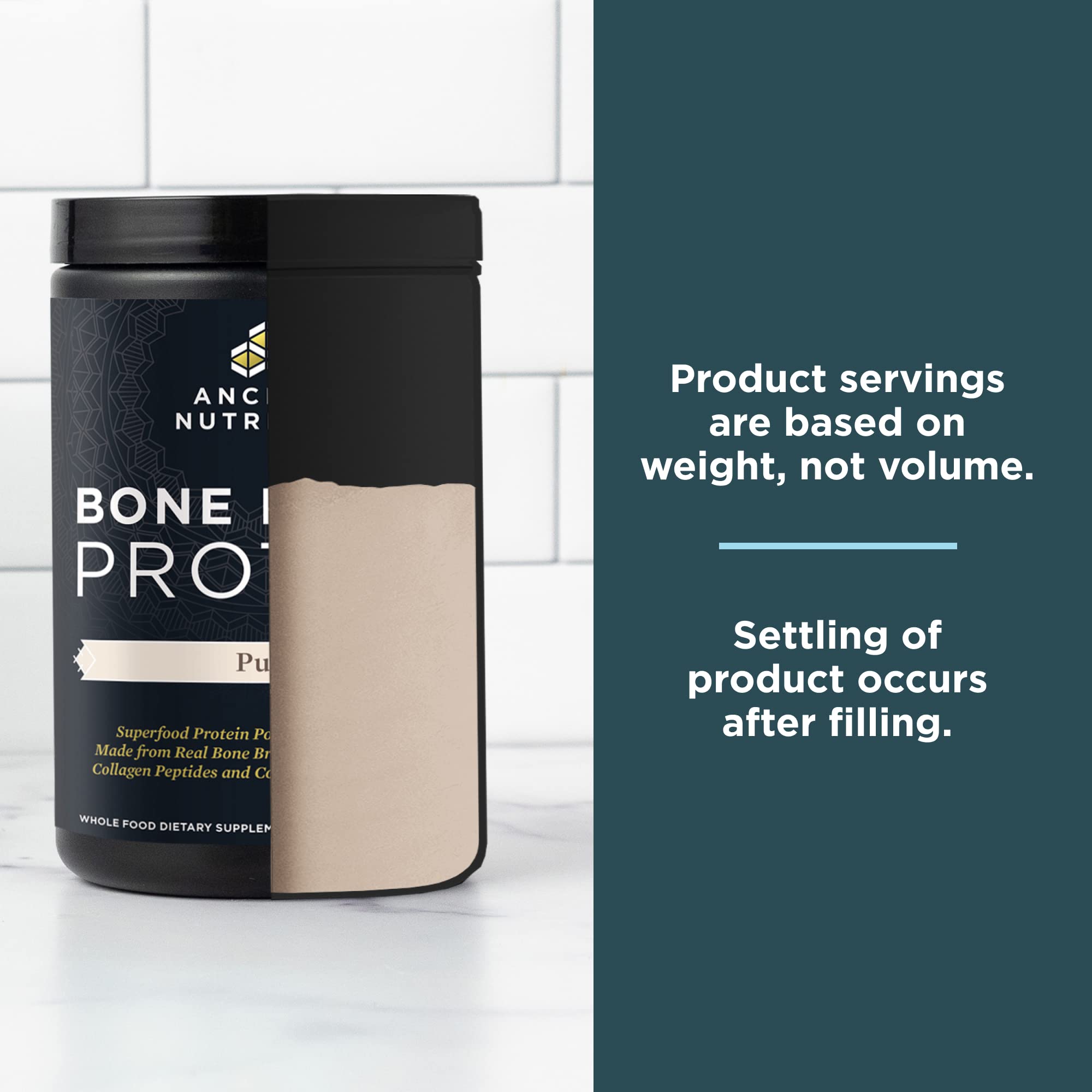 Ancient Nutrition Bone Broth Protein Powder, Pure Flavor, 20 Servings Size Ancient Nutrition buy supplements canada