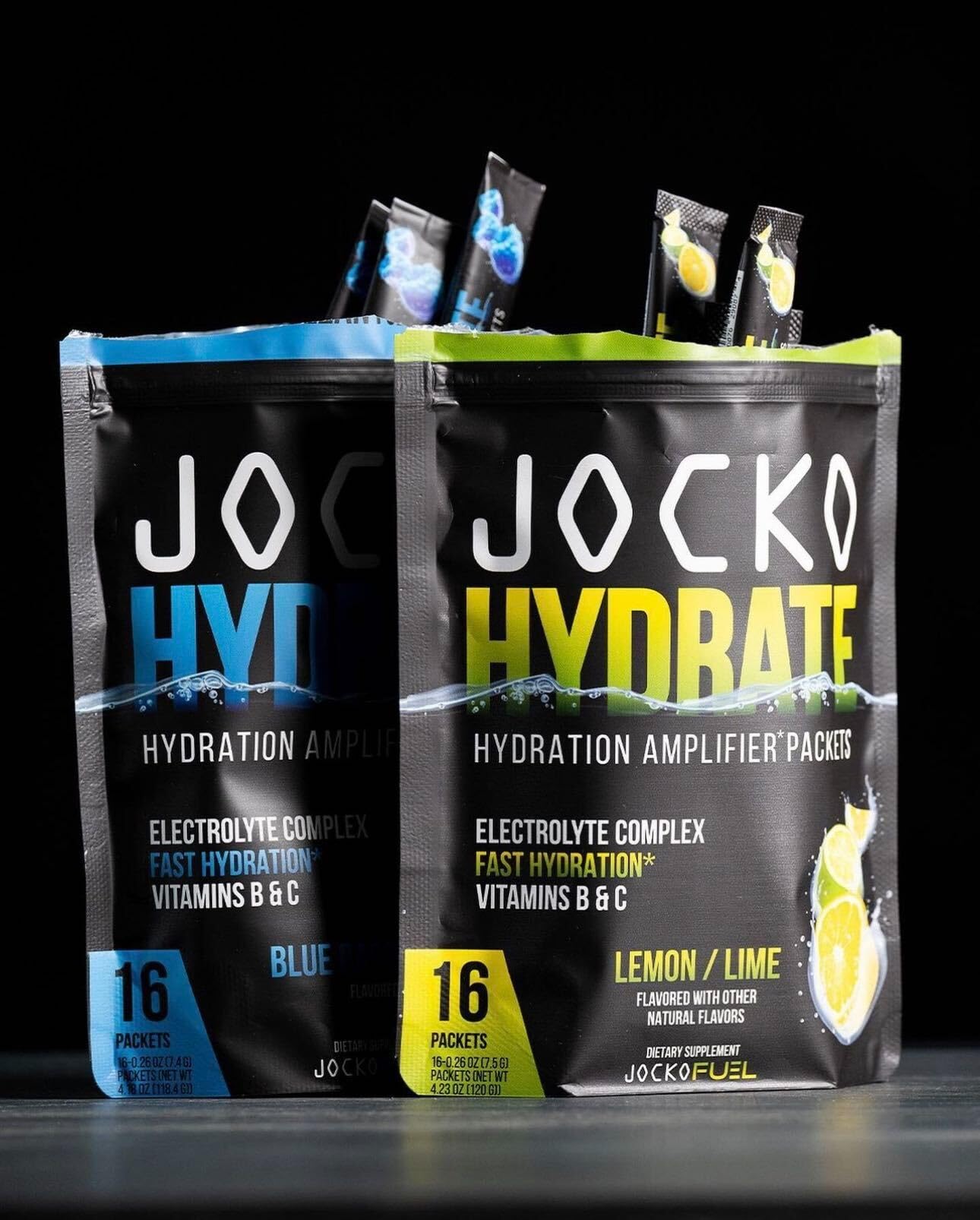 Jocko Fuel Hydrate Electrolytes Powder Packets Low Sugar - Hydration Amplifier Packets for Recovery, Dehydration, & Exercise - with Vitamins B6, B12 & C Jocko Fuel buy supplements canada