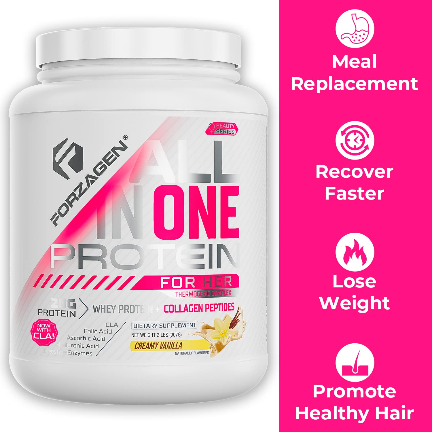 Forzagen All in One Protein for Her, Protein Powder for Women with Collagen Peptides Forzagen buy supplements canada