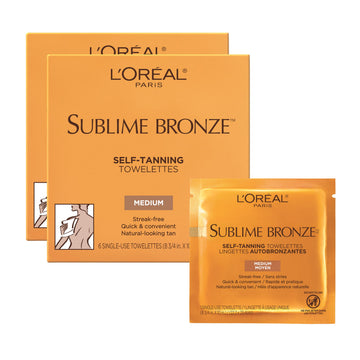 L'Oreal Paris Sublime Bronze Self Tanning Towelettes, Streak-Free, Natural Looking Tan, 6 ct L'Oreal Paris buy supplements canada