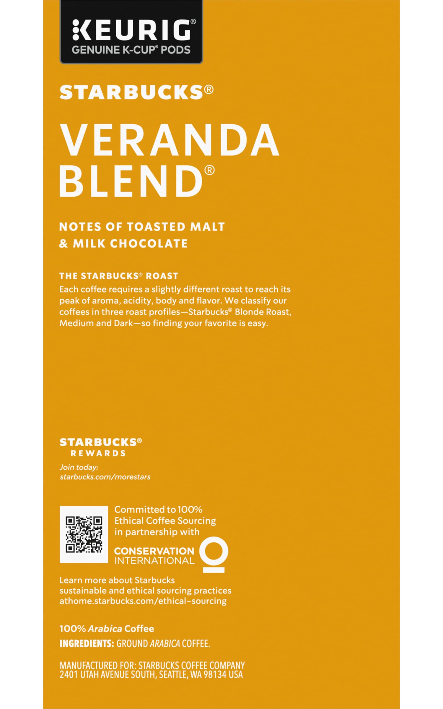 Starbucks Veranda Blend Coffee K-Cups,4/24 Pack-96 K-Cups Starbucks buy supplements canada