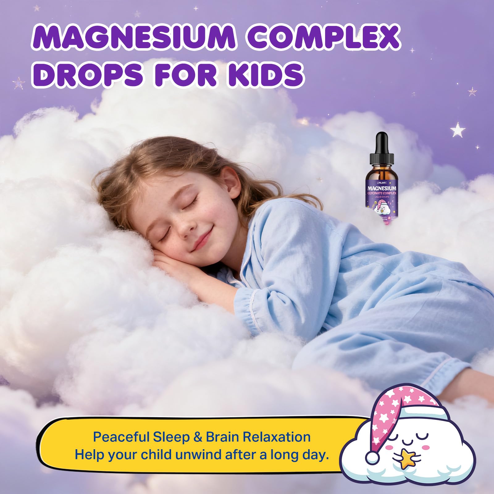 Magnesium Glycinate Liquid for Kids - Magnesium Bisglycinate Drops with L-Theanine, Chamomile & Vitamin B6, B12, C, D3 for Sleep, Relaxation, Immune Support, Calm & Focus - 2 Fl Oz, Strawberry Flavor CFILIHTC buy supplements canada