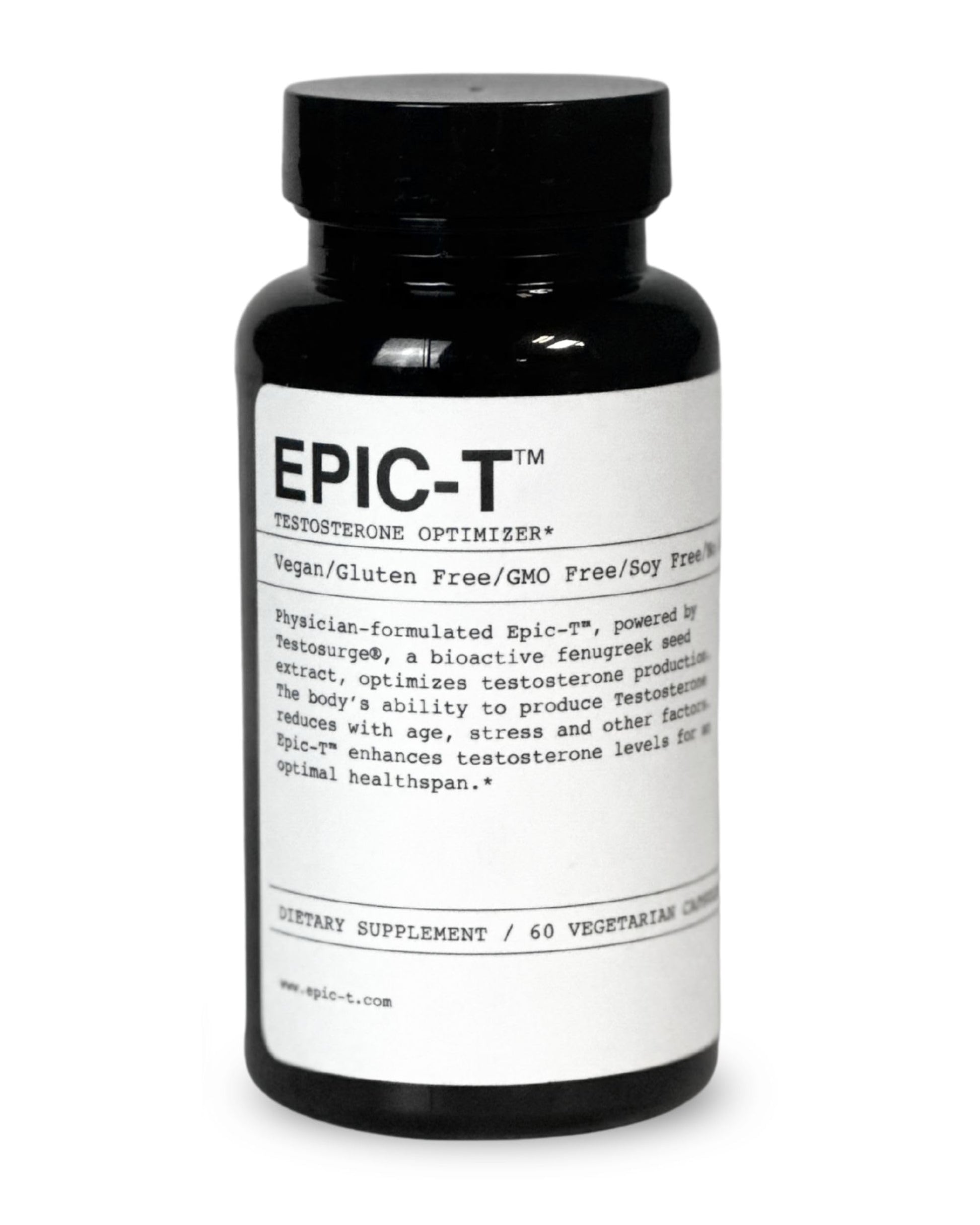 EPIC-T Testosterone Support Supplement for Men | Plant-Based Formula with Testosurge, B-Complex, B12, Zinc & Boron | Vegan, Non-GMO Daily Support EPIC buy supplements canada