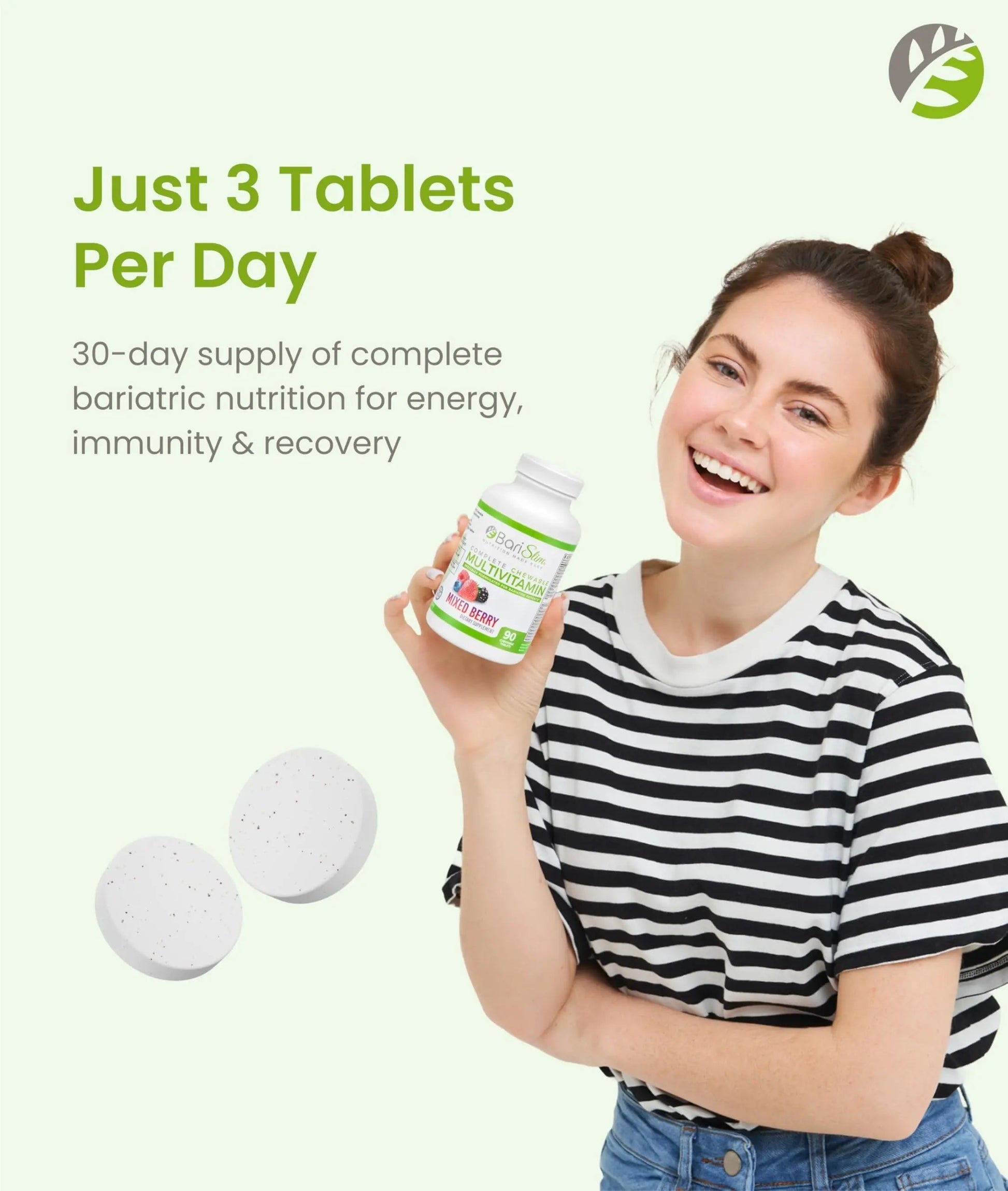 BariSlim Complete Chewable Bariatric Multivitamin Tablets - 45 mg Iron - Bariatric Vitamin & Supplement for Post Bariatric Surgery Including Gastric Bypass BariSlim buy supplements canada