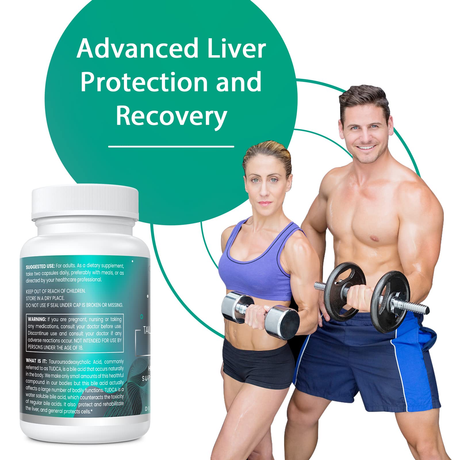 Genogna TUDCA 1100mg-Liver Support Supplement for Detox Cleanse, Water-Soluble Bile Genogna buy supplements canada
