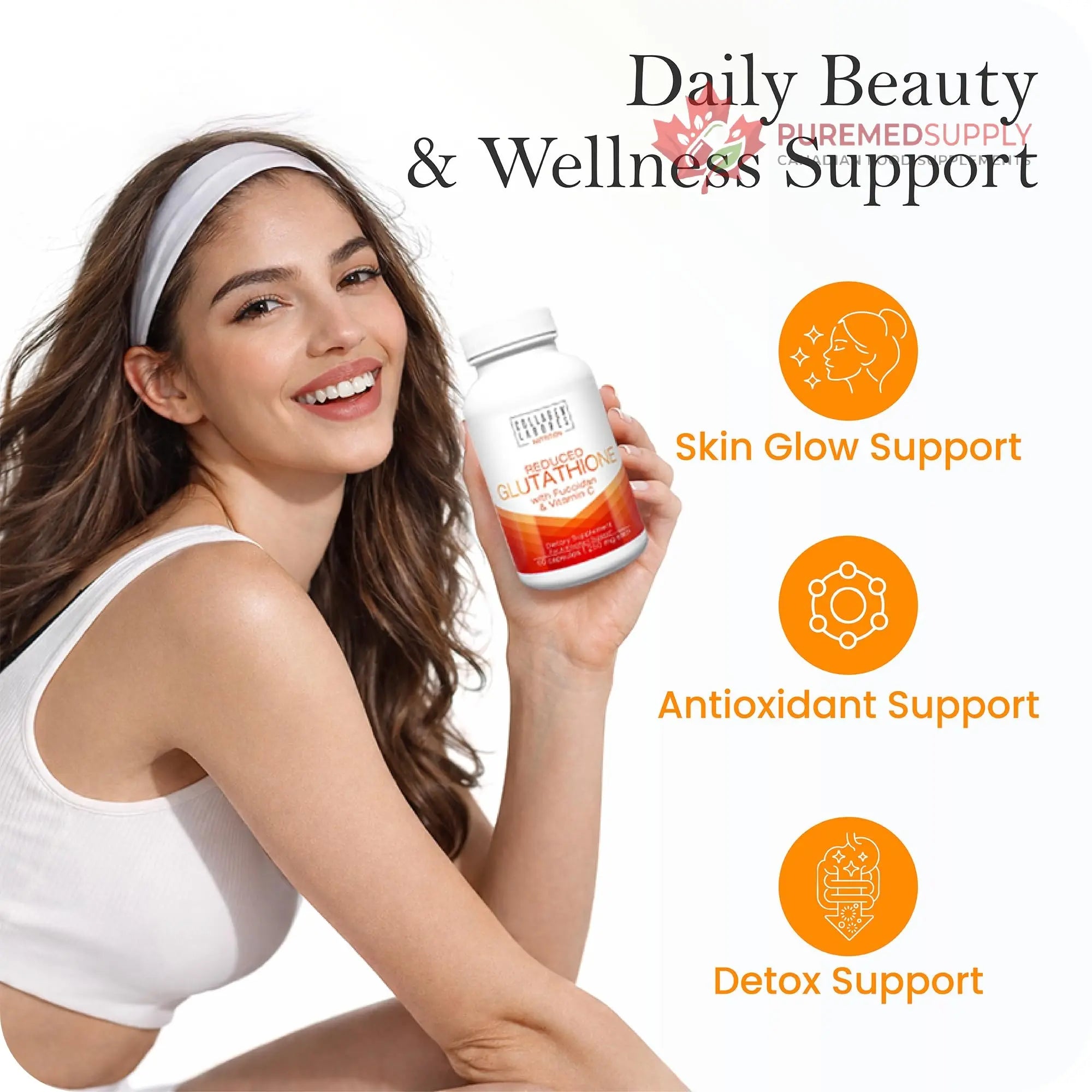 Advanced Glutathione Complex 500mg – with Fucoidan & Vitamin C – Antioxidant Support for Skin Glow, Detox & Immune Health – Non-GMO, Made in USA (60 Capsules) Collagen Laborés buy supplements canada