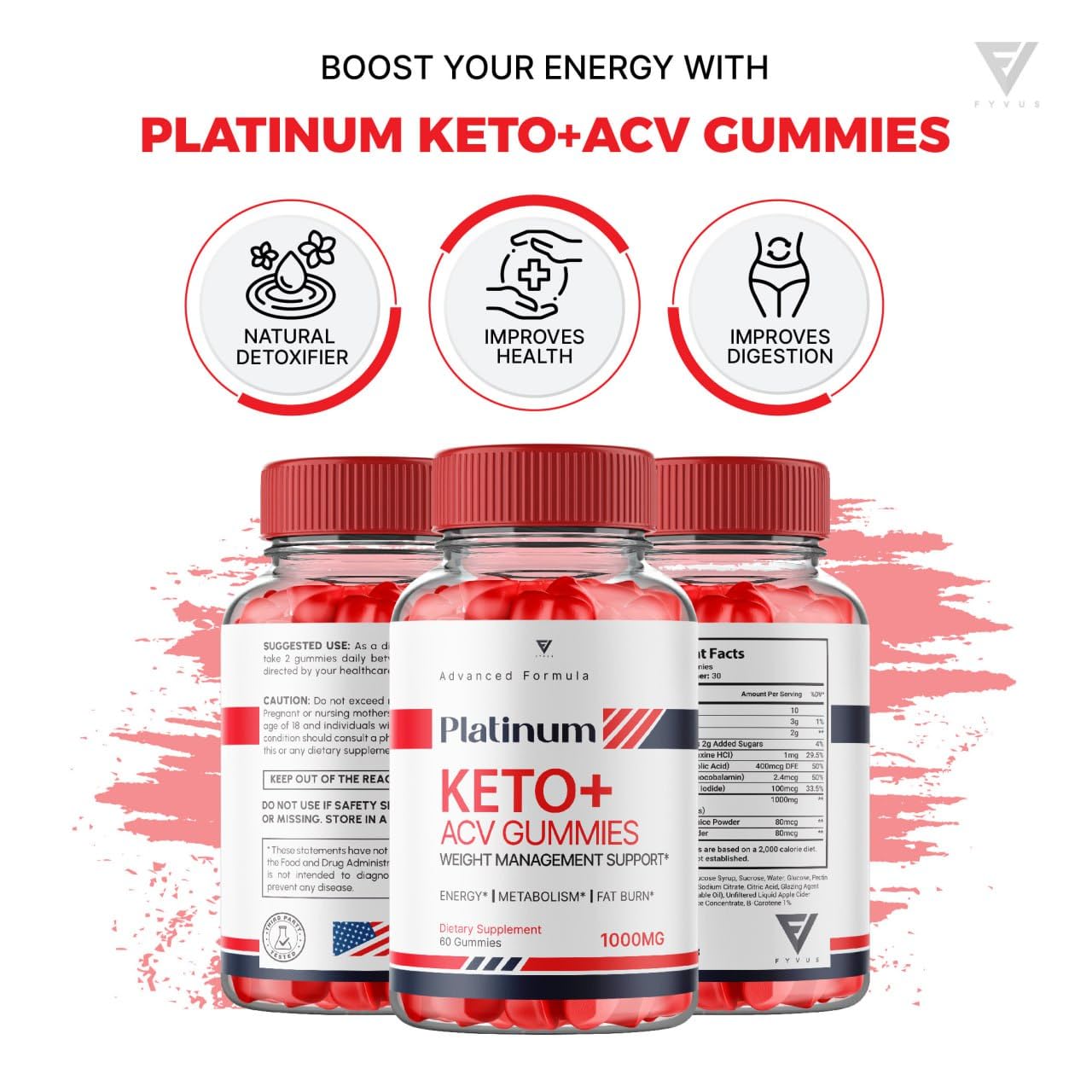 (3 Pack) Platinum Keto ACV Gummies, Platinum Keto ACV Gummies Advanced Weight Loss Kohzie buy supplements canada