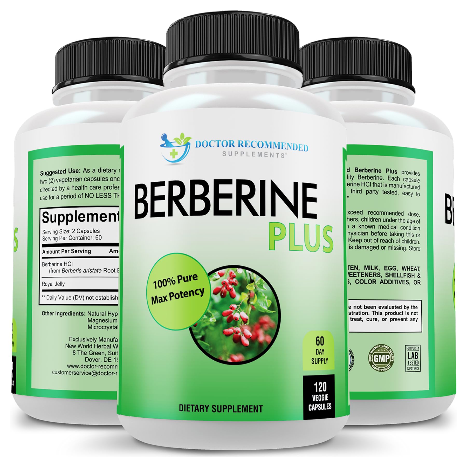 DOCTOR RECOMMENDED SUPPLEMENTS Plus 1200mg Per Serving - 120 Veggie Capsules with Royal Jelly DOCTOR RECOMMENDED SUPPLEMENTS buy supplements canada