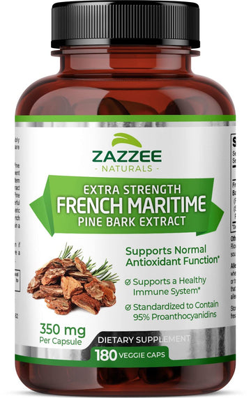 Zazzee Extra Strength French Maritime Pine Bark Extract, 350 mg Per Capsule Zazzee buy supplements canada