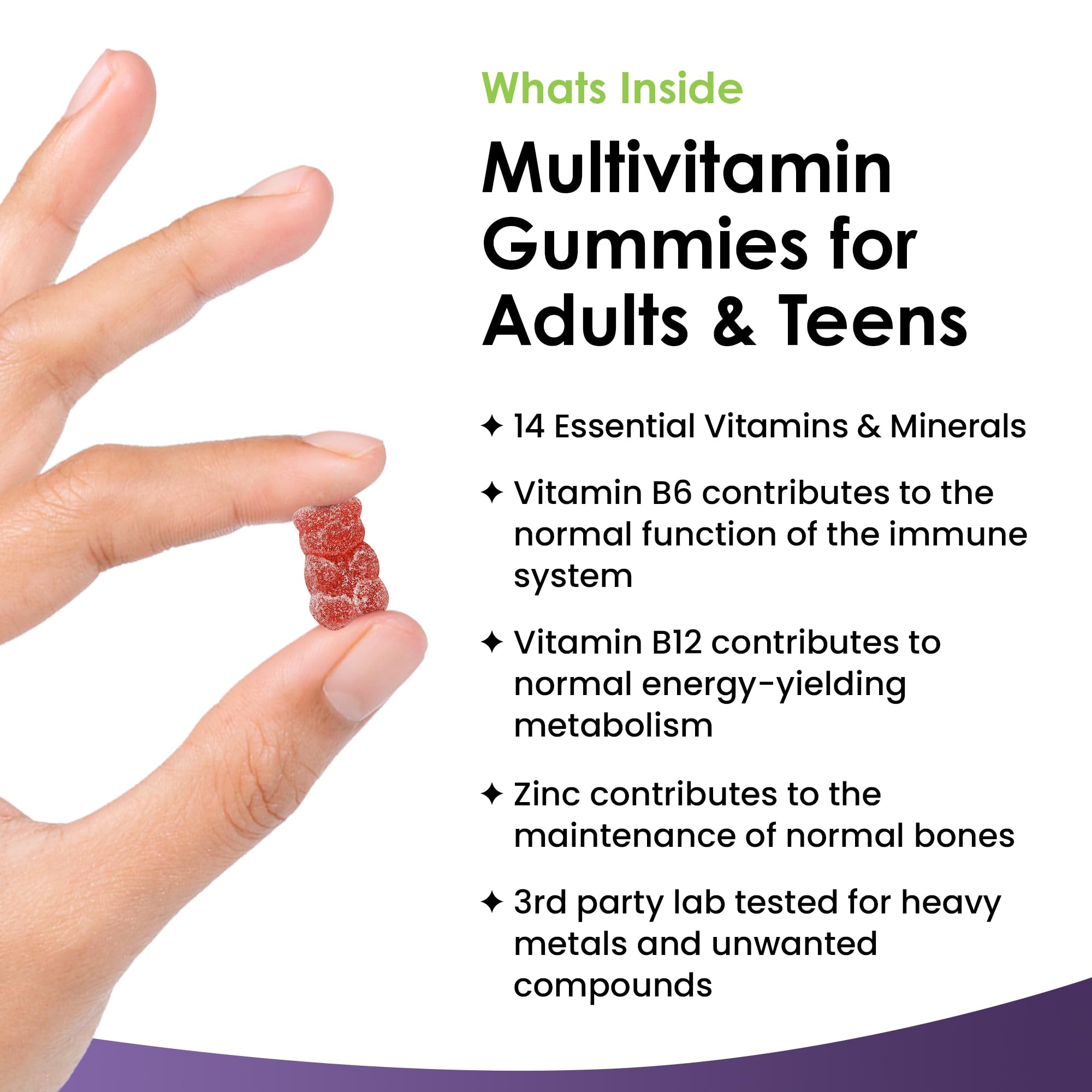 Multivitamin Gummies High Strength for Men Women - Vegetarian +14 Essential Vitamins NEW LEAF PRODUCTS buy supplements canada