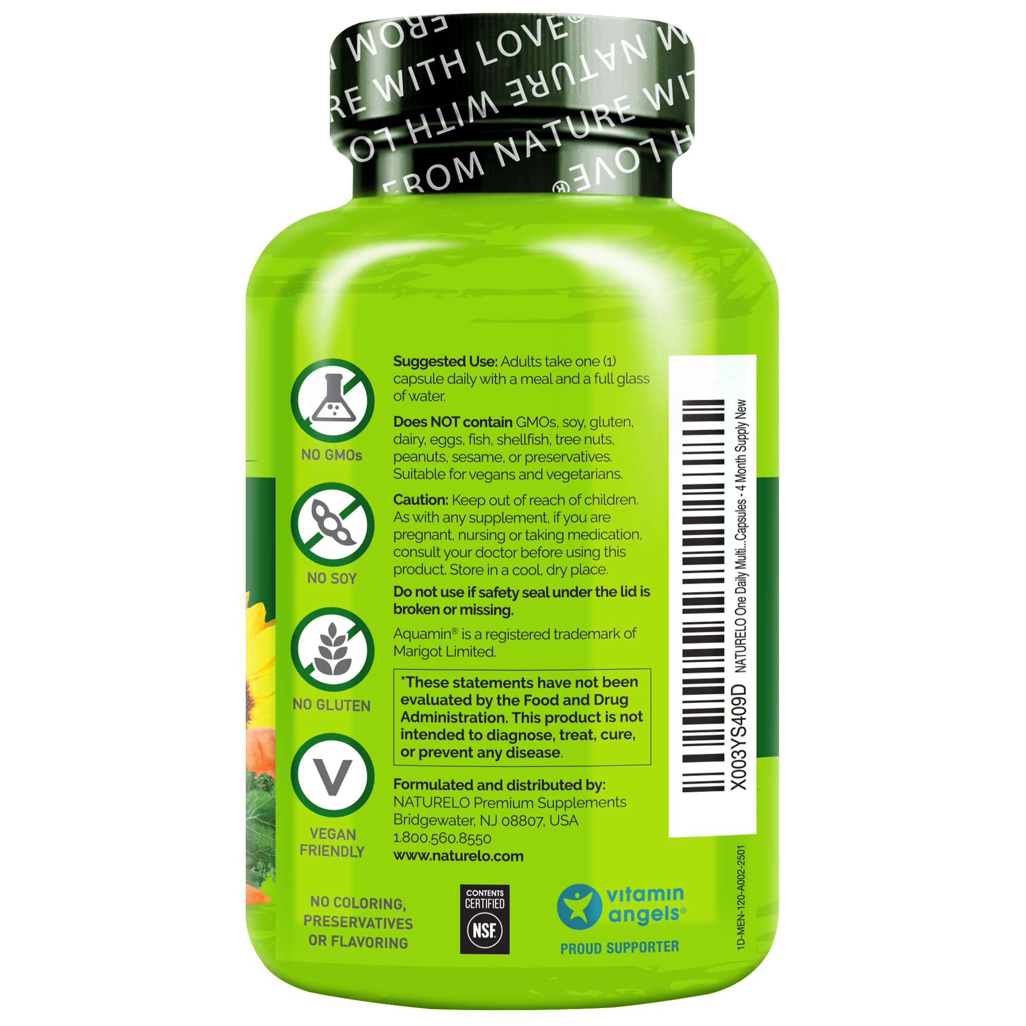 NATURELO Mens Multivitamins - One Daily Multivitamin for Men with Vitamins, Minerals & Organic Whole Foods, Boost Energy & Health NATURELO buy supplements canada