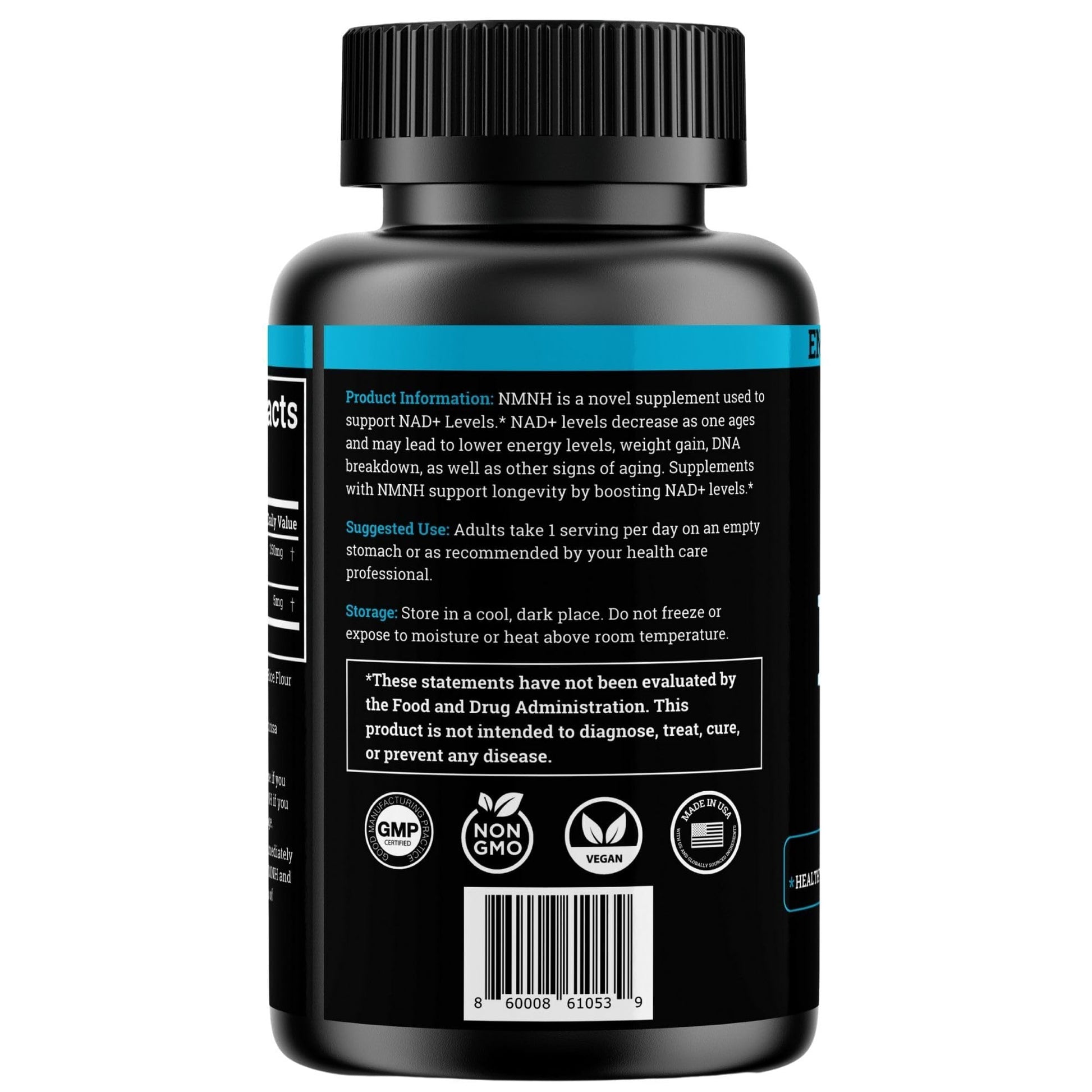 NMNH Supplement 250MG Pure Dihydro-Nicotinamide Mononucleotide (NMN Supplement Alternative with Bioperine® For 3X The Bioavailability) NAD Supplement to Boost NAD+ Levels For Anti-Aging & Energy Black Forest buy supplements canada