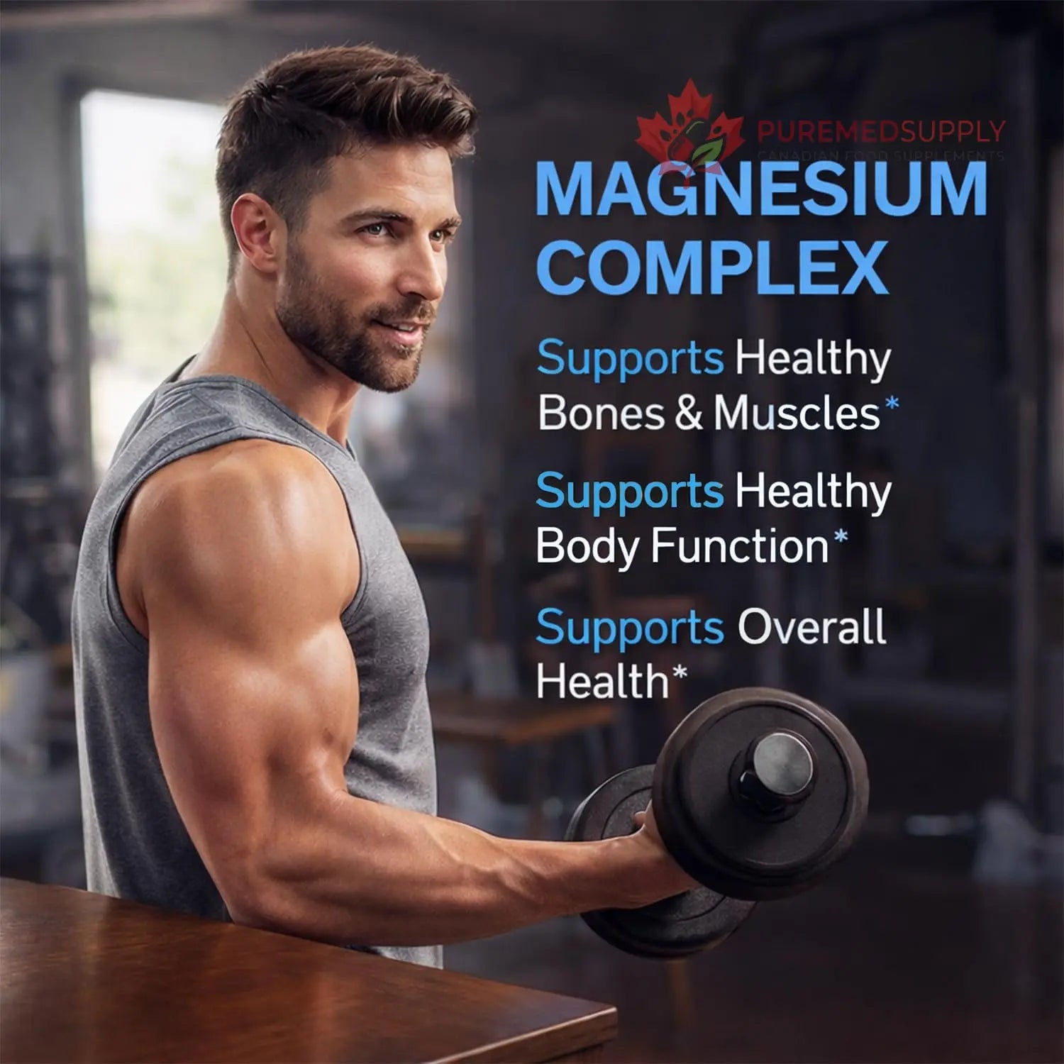 Magnesium Complex for Women & Men 1000mg — 7-in-1 Magnesium (Glycinate, Citrate & Malate) for Sleep Support, Stress Relief, Muscle Recovery — Vegan, 60 Capsules ElixAid buy supplements canada