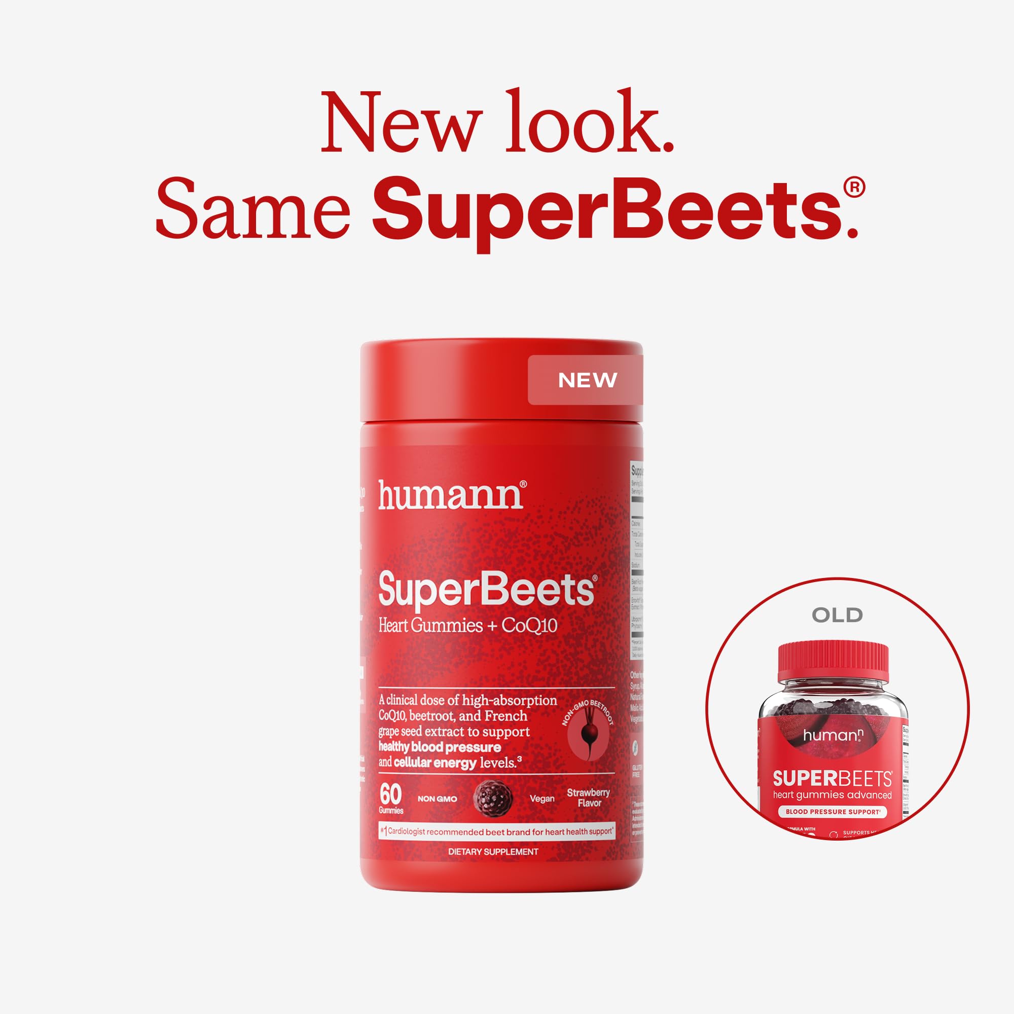 Humann SuperBeets 3-in-1 Heart Gummies - 3x Absorption CoQ10 - Plus Beetroot Extract & Grape Seed Extract for Advanced Heart Health, Cellular Energy & Circulation Support Humann buy supplements canada