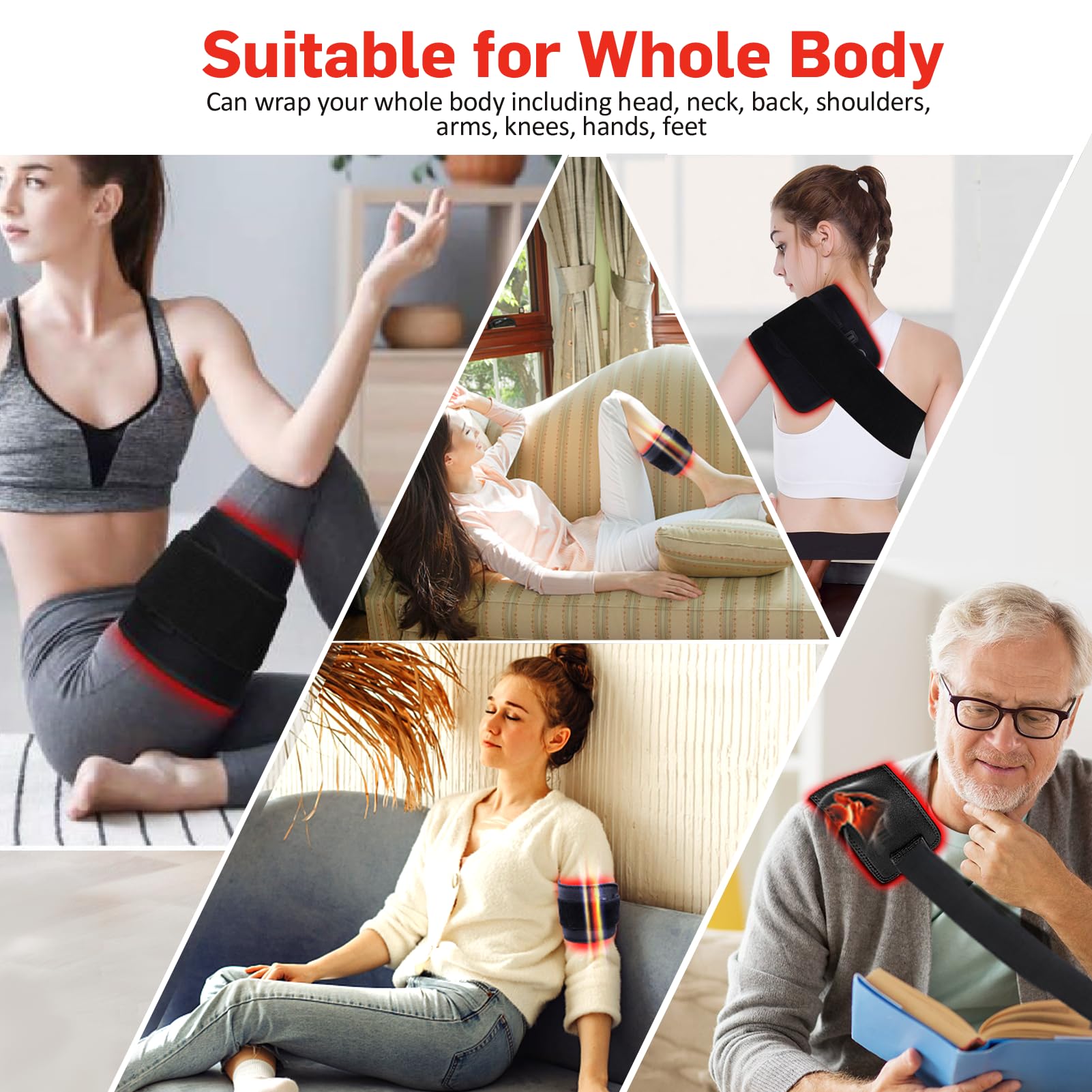 Red Light Therapy Belt, Infrared Light Therapy for Body, Wearable Wrap with Timer GMOWNW buy supplements canada