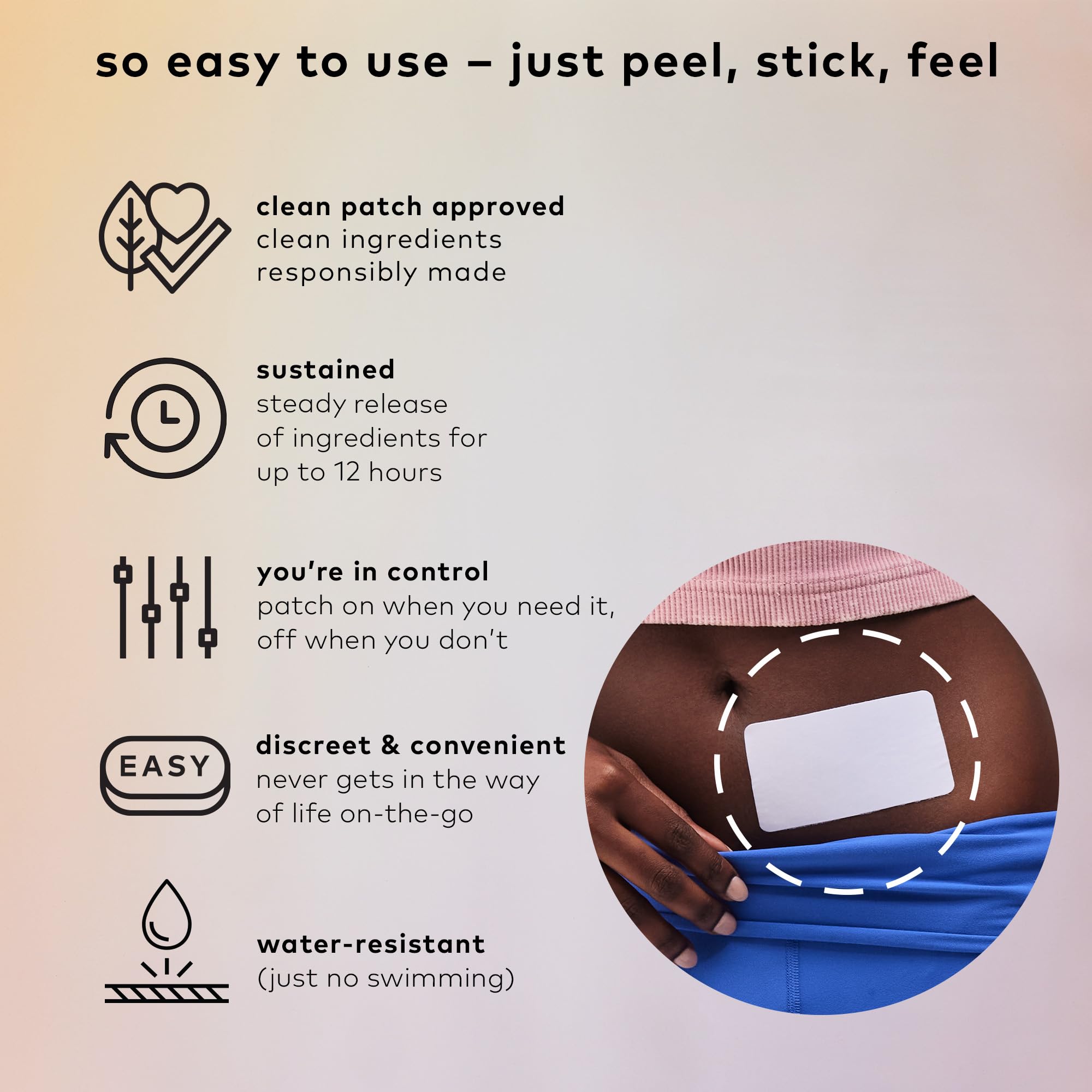 The Good Patch Cycle Period Pain Patch for Cramps, Natural Patch with Menthol, Black Cohosh, Plant Powered Wearable Wellness, Large Sized (8 Total Patches) The Good Patch buy supplements canada