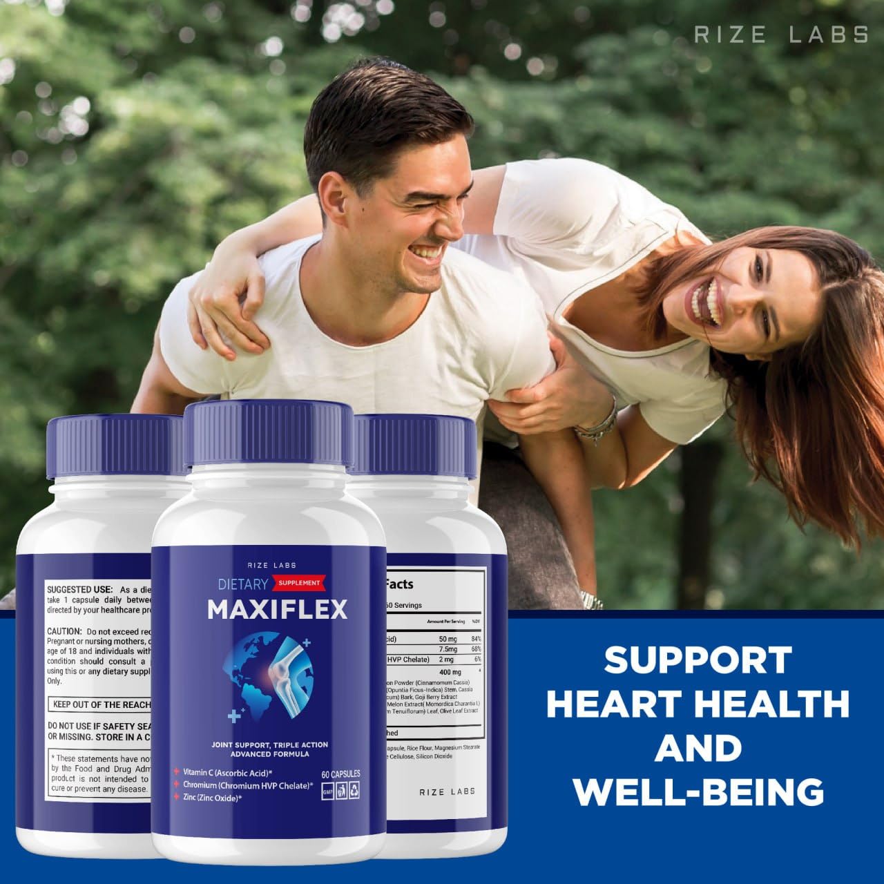 rize labs -Mexiflax All Natural Suppplement, Capsules for Joint Support, Pills for Mobility and Flexibility, Advanced Formula Supplement, Triple Action (120 Capsules) rize labs buy supplements canada