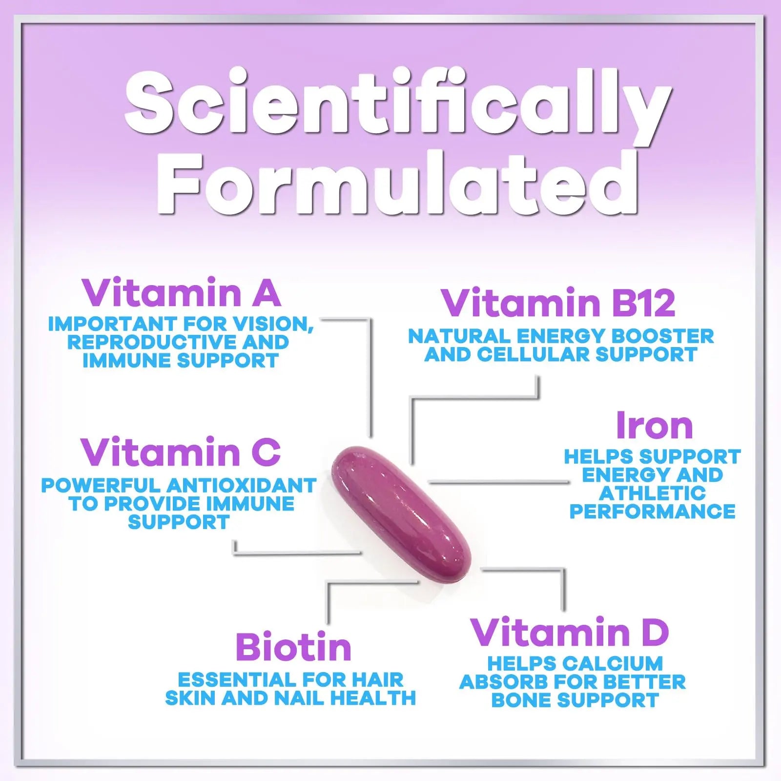 Multivitamin For Women - Complete Daily Woman's Multivitamins with Biotin, Calcium, Folic Acid, Iron, Zinc, Vitamin A, C, D, E & B Vitamins Hello Lovely! buy supplements canada