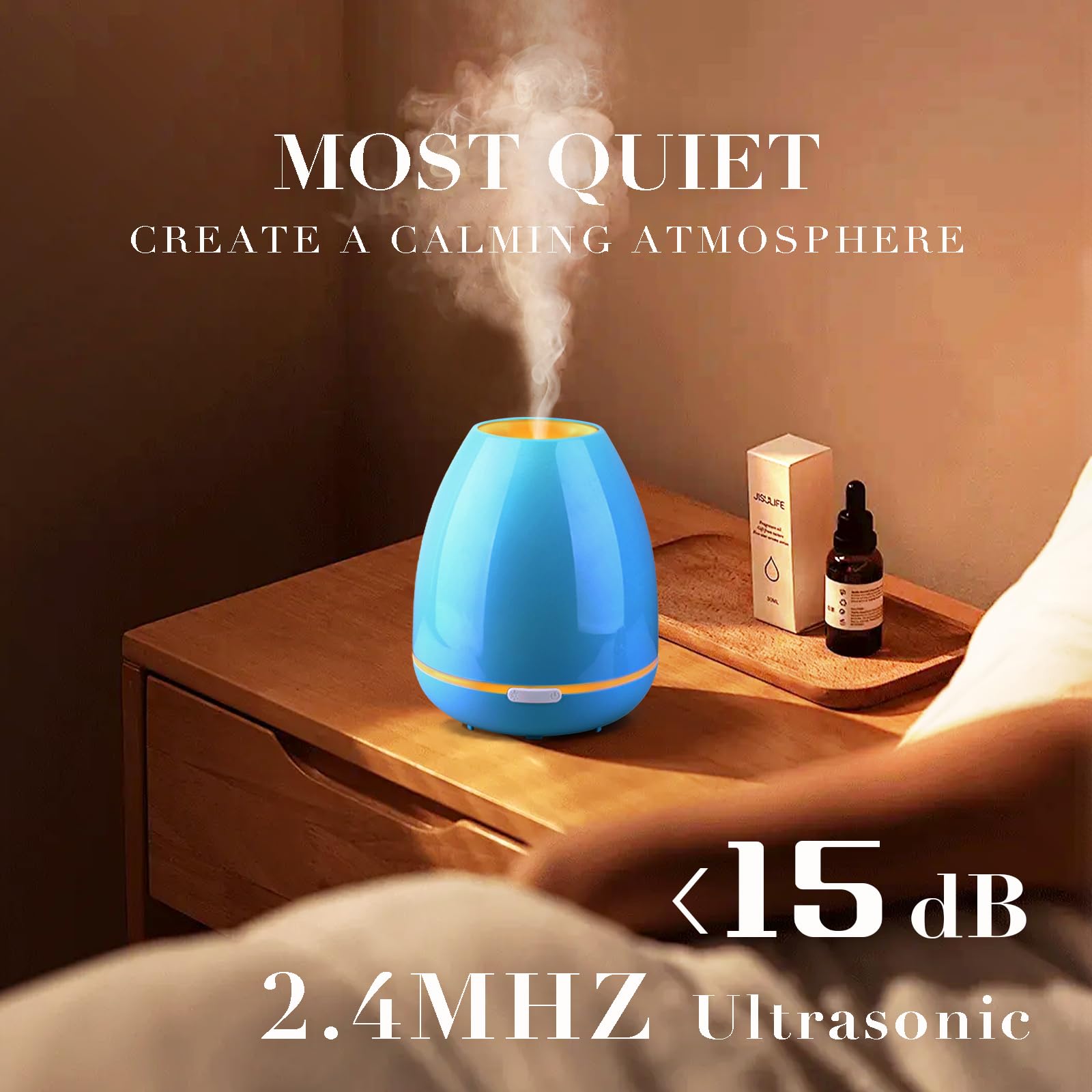 Essential Oil Diffuser for Bedroom Small Humidifier for Home Cool Mist Scent Diffuser 300ml 20 Hours Fashome buy supplements canada