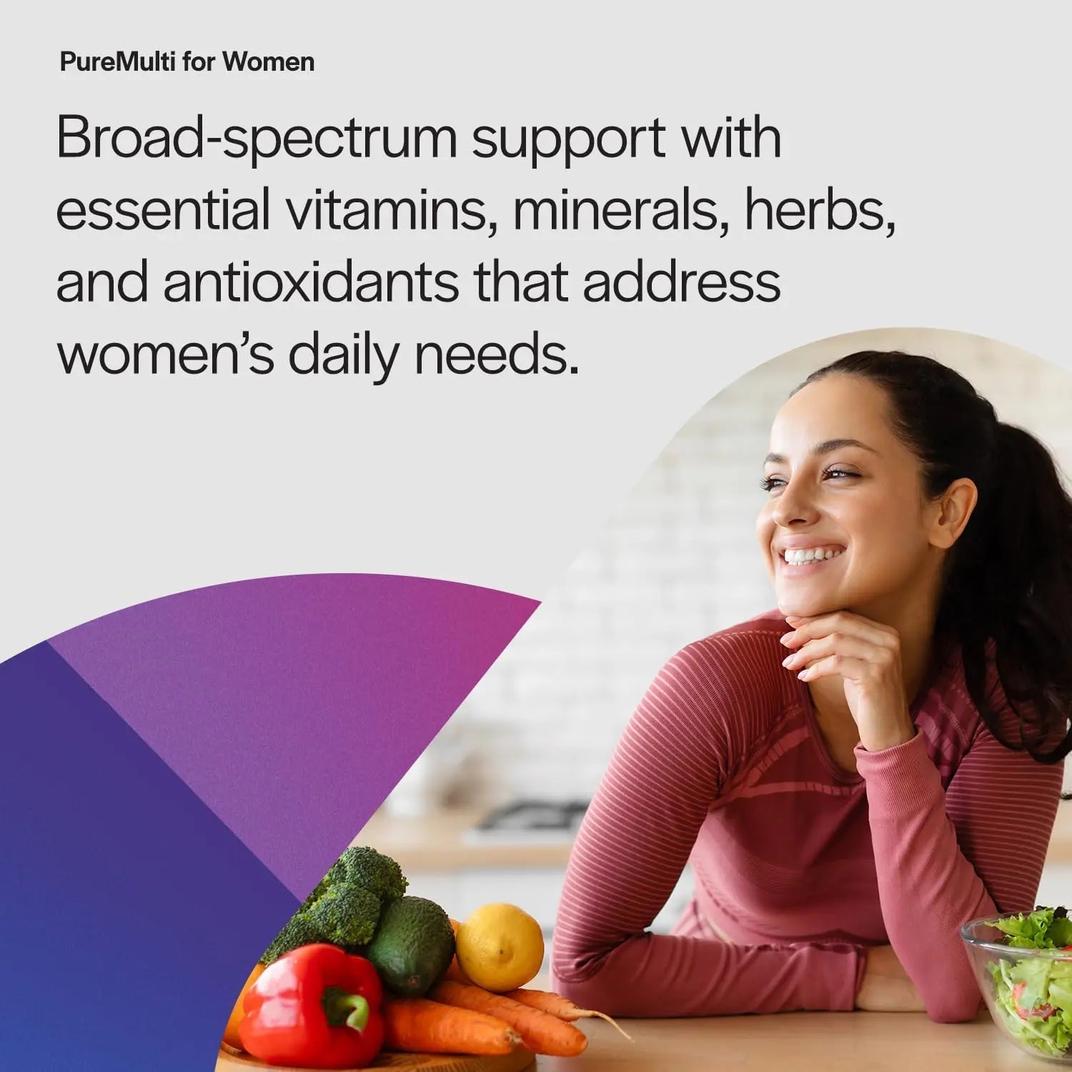 PureFormulas PureMulti for Women - Comprehensive Multivitamin for Women with Essential Nutrients and Herbal Support Womens Daily Multivitamins PureFormulas buy supplements canada
