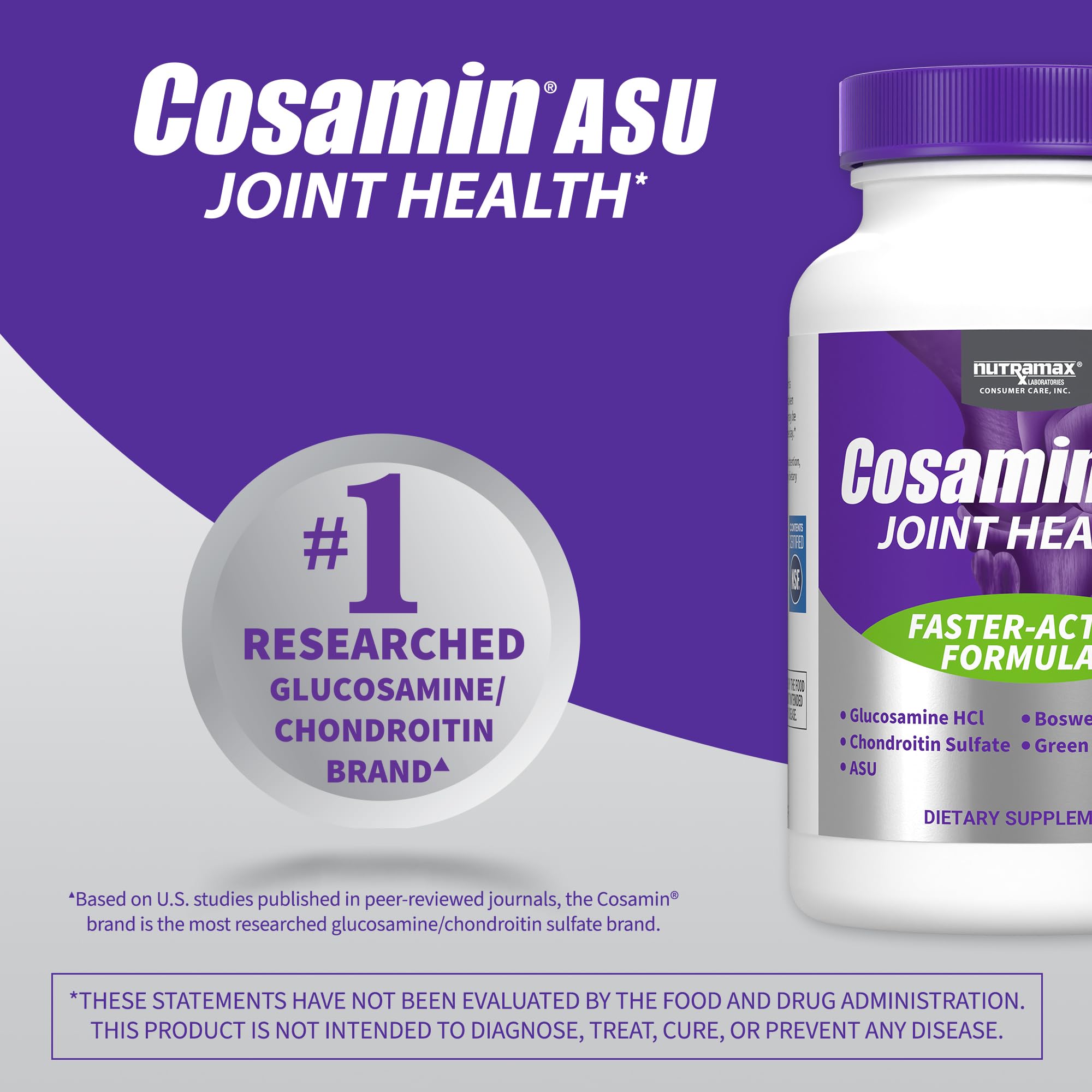 Nutramax Laboratories Cosamin® ASU Joint Health Supplement with Glucosamine, Chondroitin & ASU for Adult Men & Women, Joint Supplement, 230 Capsules Nutramax Laboratories buy supplements canada