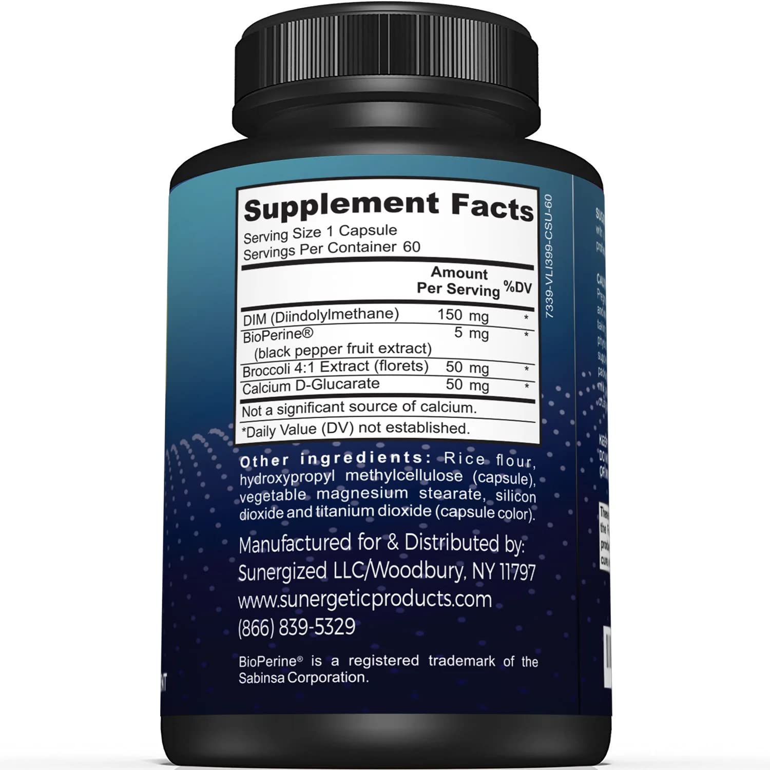 Premium DIM Supplement–Includes 150mg DIM (diindolylmethane), Broccoli, Calcium D Sunergetic buy supplements canada