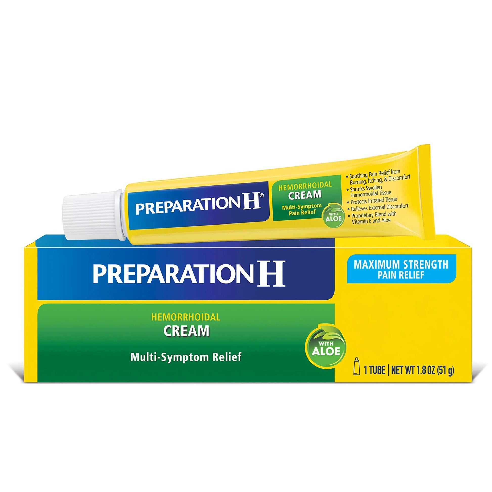 Preparation H Hemorrhoid Cream with Aloe for Multi-Symptom Relief - 1.8 Oz Tube Preparation H buy supplements canada