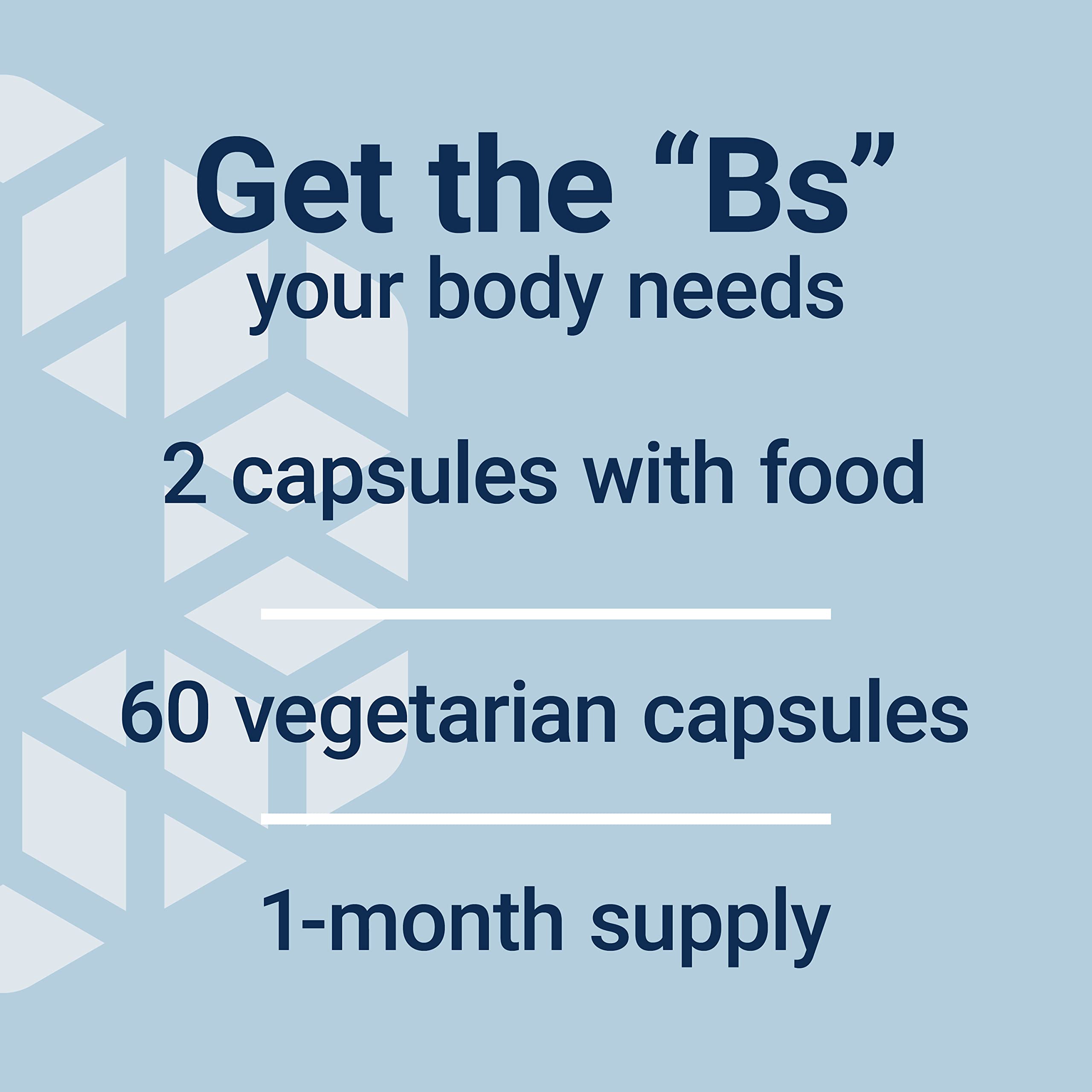 Life Extension BioActive Complete B-Complex, Heart,  Nerve Support, Healthy Energy, Metabolism, Complete B Complex, 60 Vegetarian Capsules Life Extension buy supplements canada