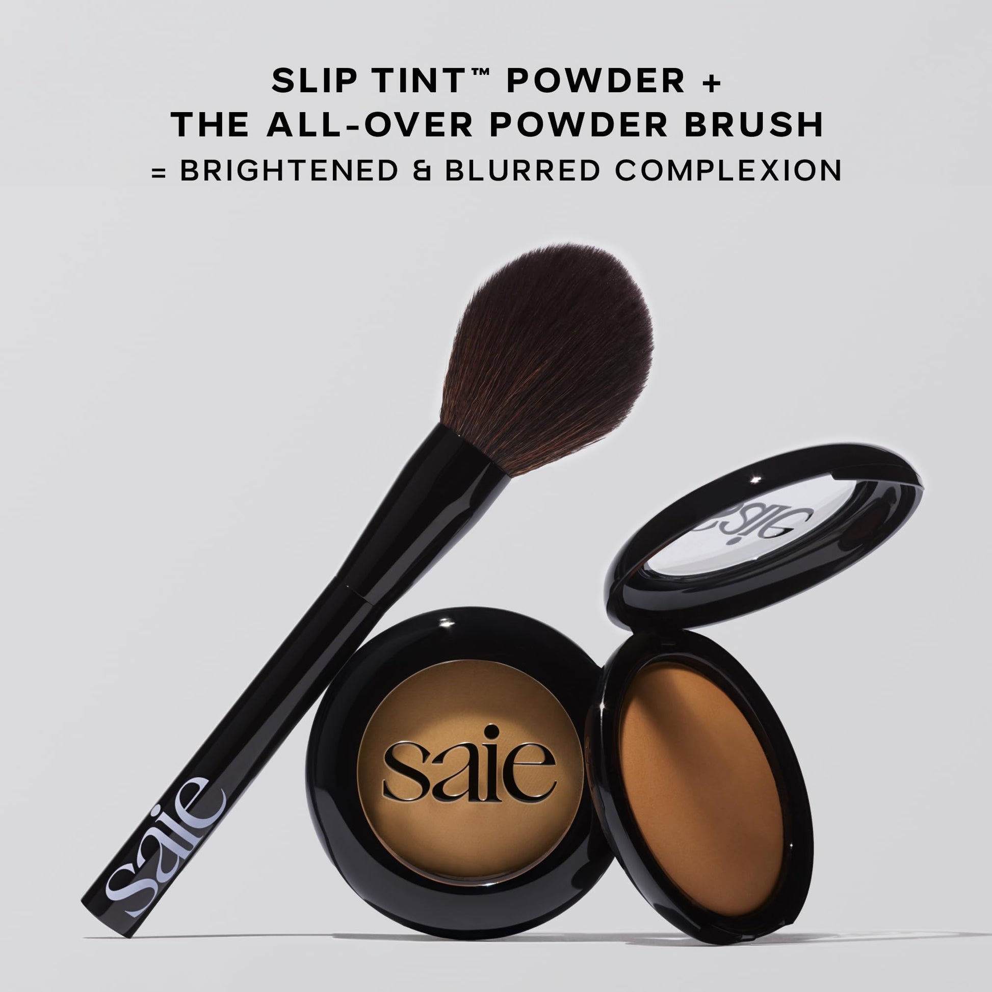 Saie Slip Tint Baked Setting Powder - Translucent Powder for Face Makeup with a Natural-Radiant Finish - Blurs, Brightens & Smooths Complexion - Translucent 2 - Light to Medium (0.24 oz) Saie buy supplements canada