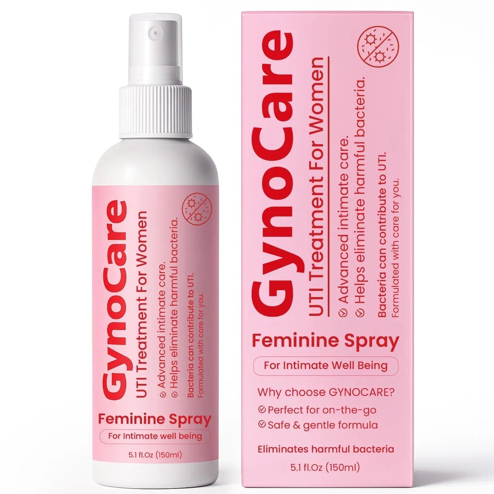 Feminine Spray | UTI Treatment for Women | UTI Defense & Intimate Odor Control | Daily Feminine Hygiene Spray | Eliminate Harmful Bacteria | Gentle, Safe, Travel-Friendly & pH-Balanced | 5.1 fl oz Terramed Just Think Comfort buy supplements canada
