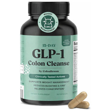 ColonBroom 15 Day GLP-1 Colon Cleanse & Detox Cleanse for Weight Management with Probiotics & Magnesium | Reduce Bloating & Boost Metabolism & Digestion - Effective Gut Cleanser Detox for Women & Men ColonBroom buy supplements canada