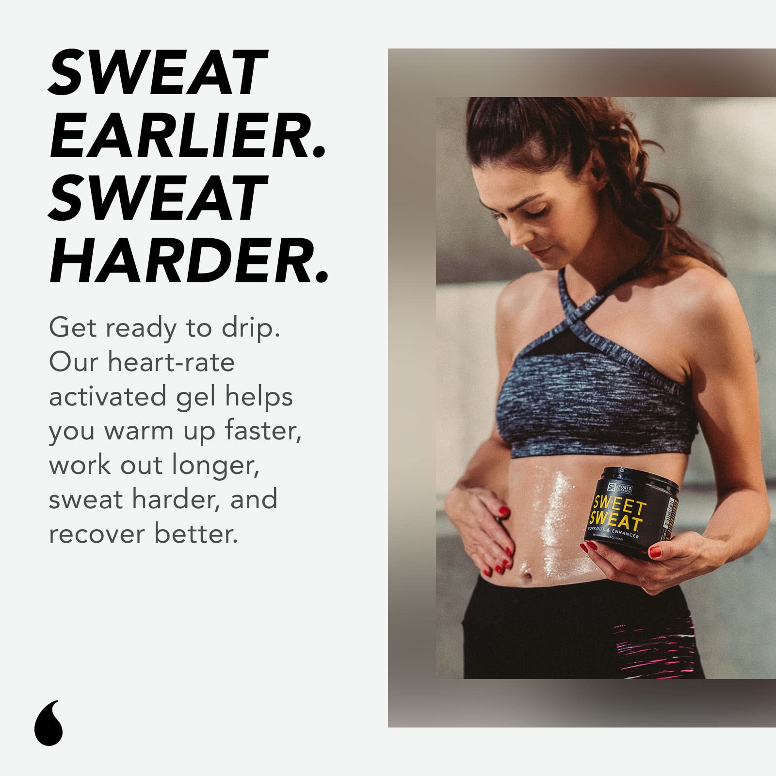 Sweet Sweat 'Workout Enhancer' Gel - Maximize Your Exercise & Sweat Faster - 13.5oz Sports Research buy supplements canada