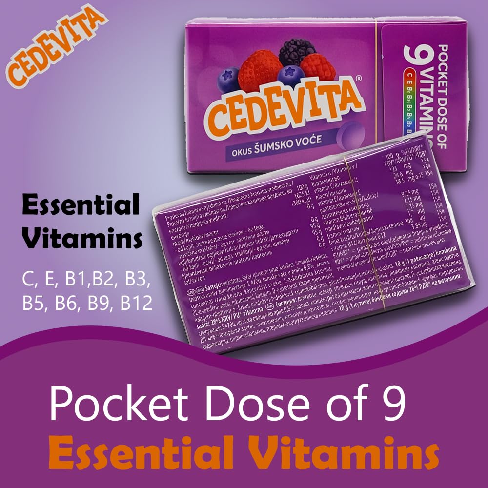 Cedevita Multivitamin Healthy and Sweet Candies - Pack of 8 (Forest Fruit) SORINA buy supplements canada